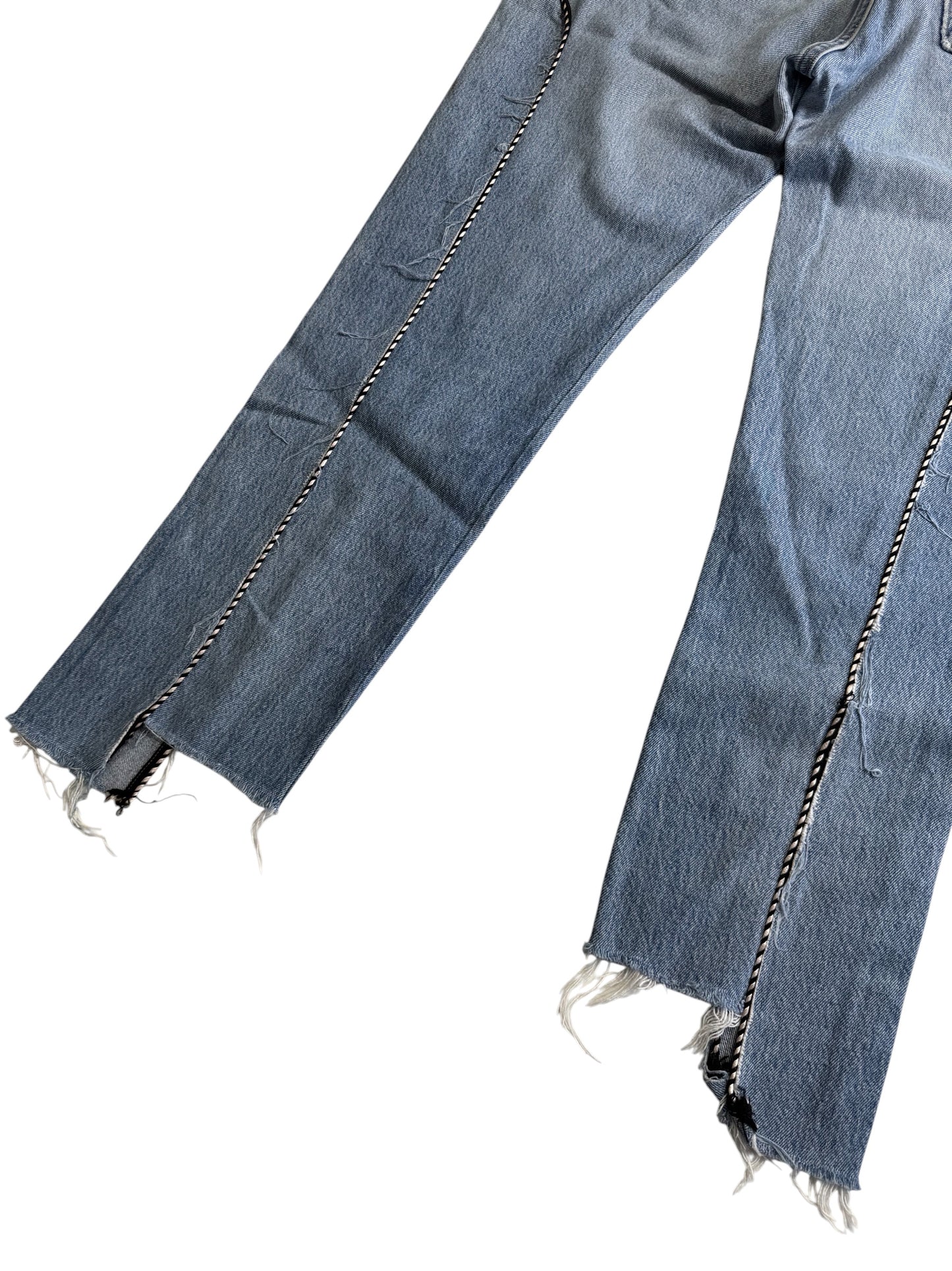 Custom Rework Levis 501 x Old Park Japan Distressed Panel Denim Jeans Made in USA