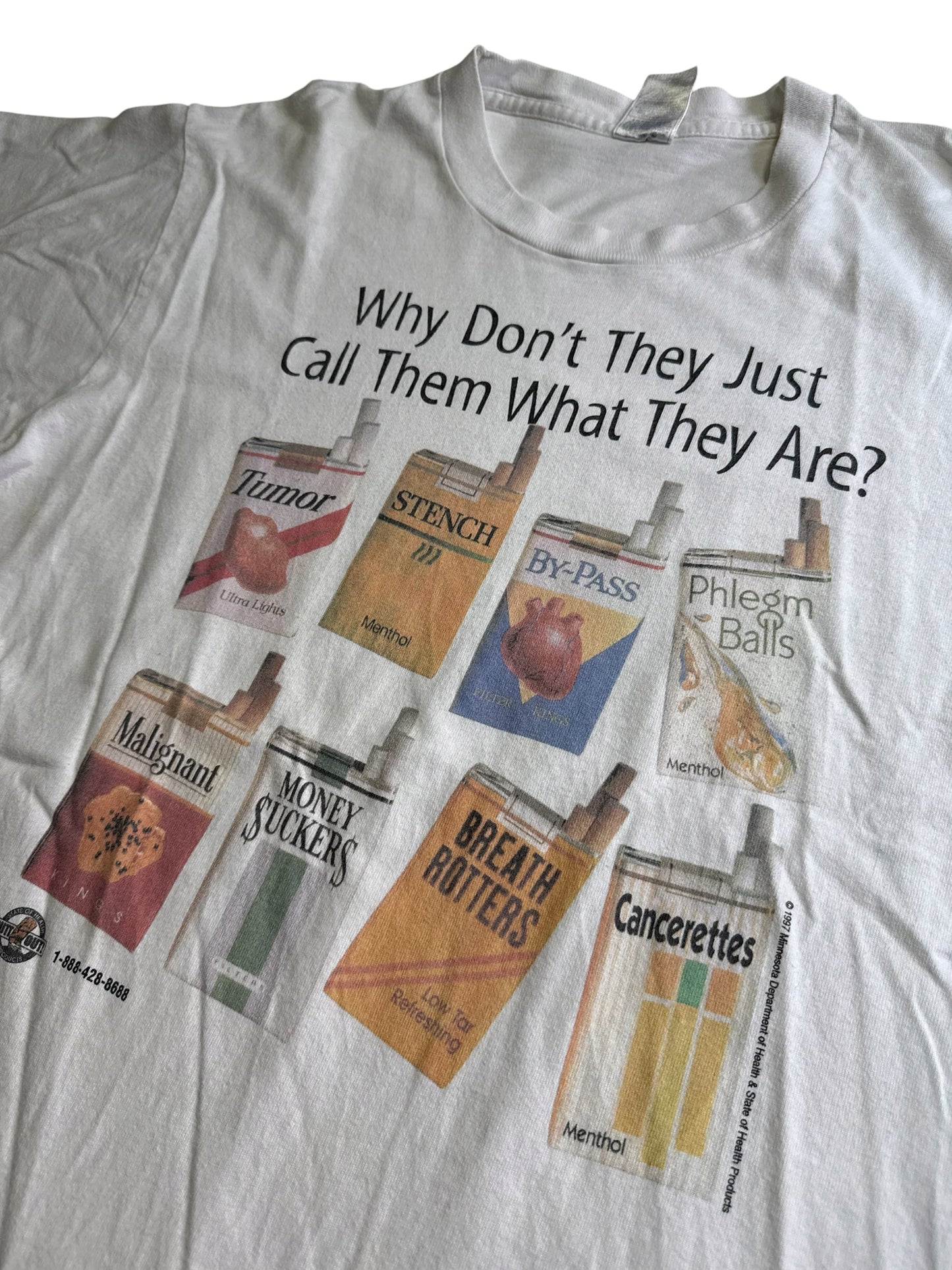 Vintage Anti Smoking Campaign Graphic Tshirt