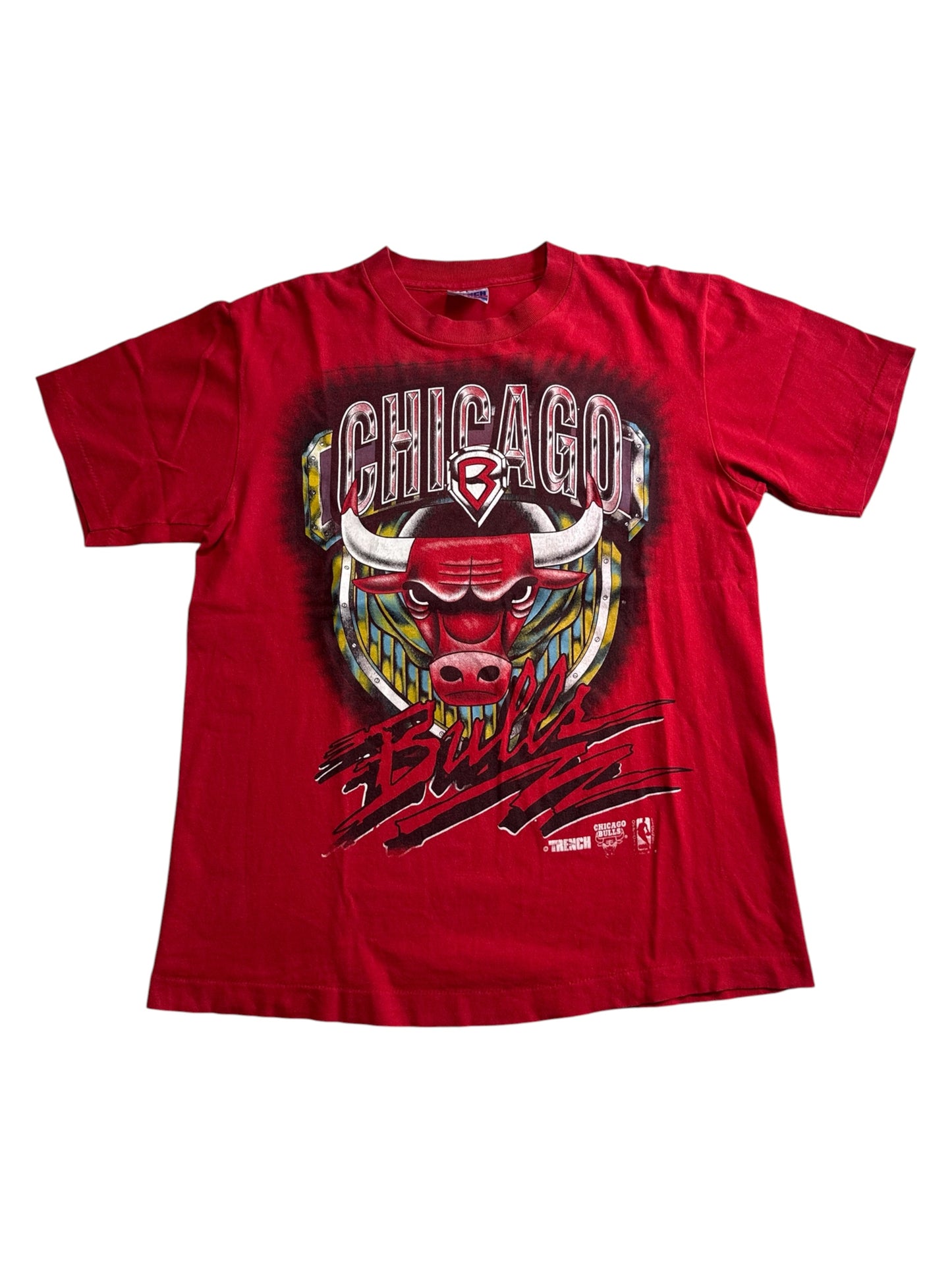 Vintage 90s Chicago Bulls Big Logo Graphic NBA Tshirt