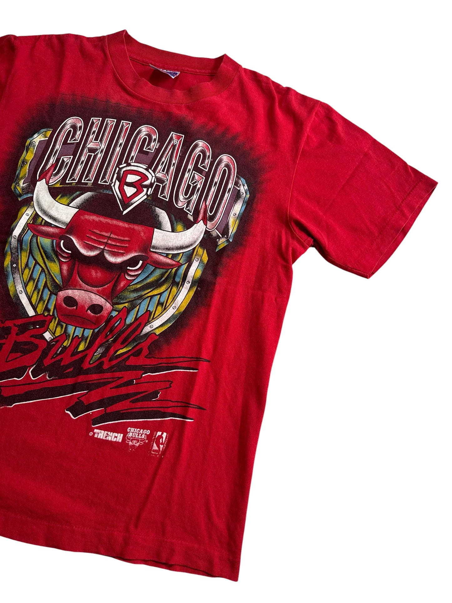 Vintage 90s Chicago Bulls Big Logo Graphic NBA Tshirt