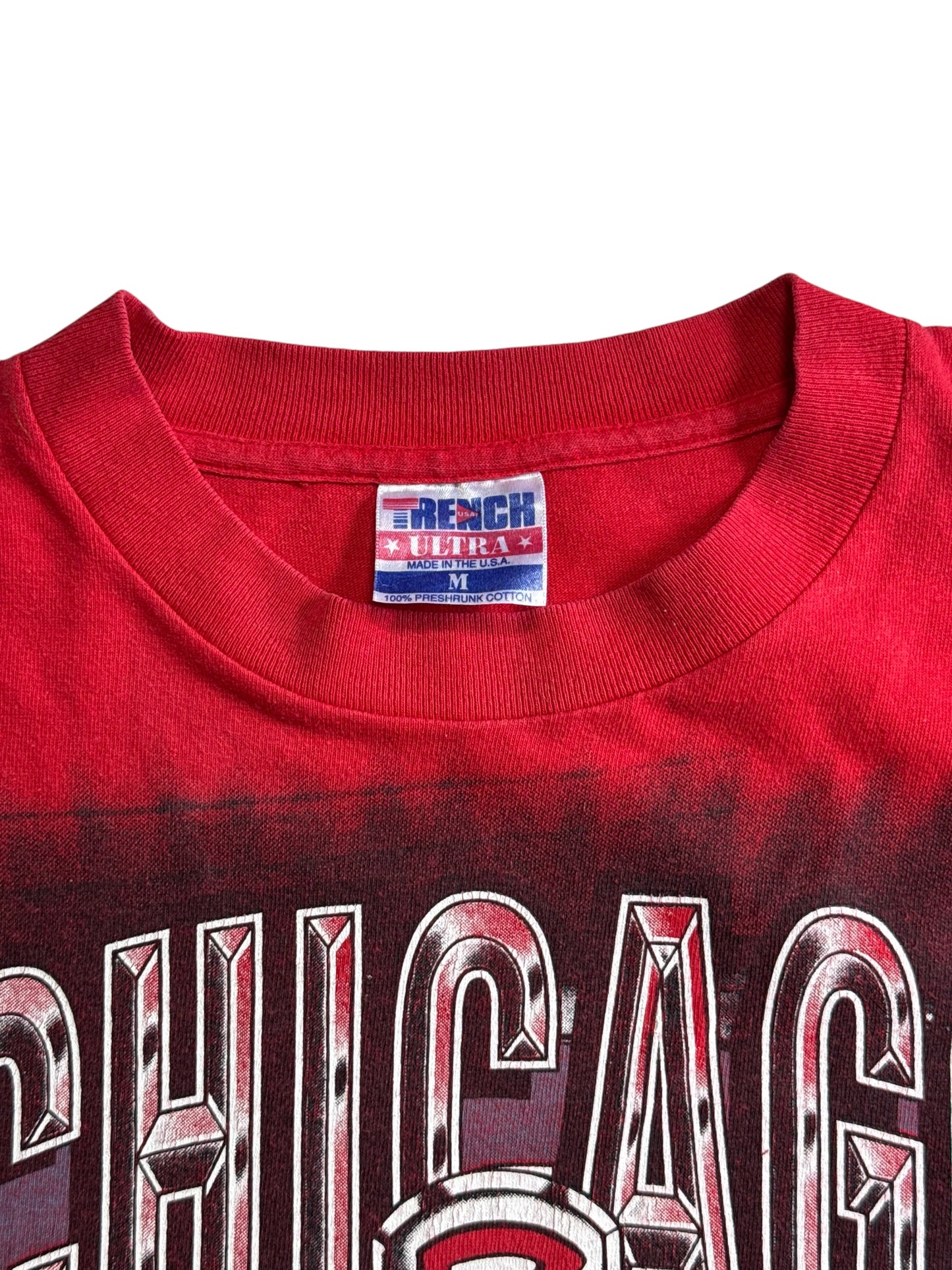 Vintage 90s Chicago Bulls Big Logo Graphic NBA Tshirt
