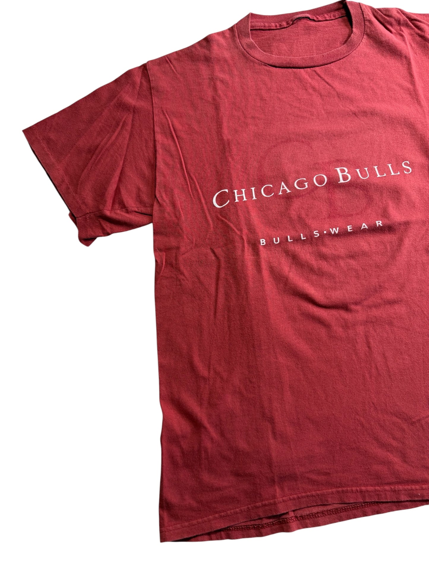 Vintage Chicago Bulls Bullswear Big Logo Back Print NBA Tshirt