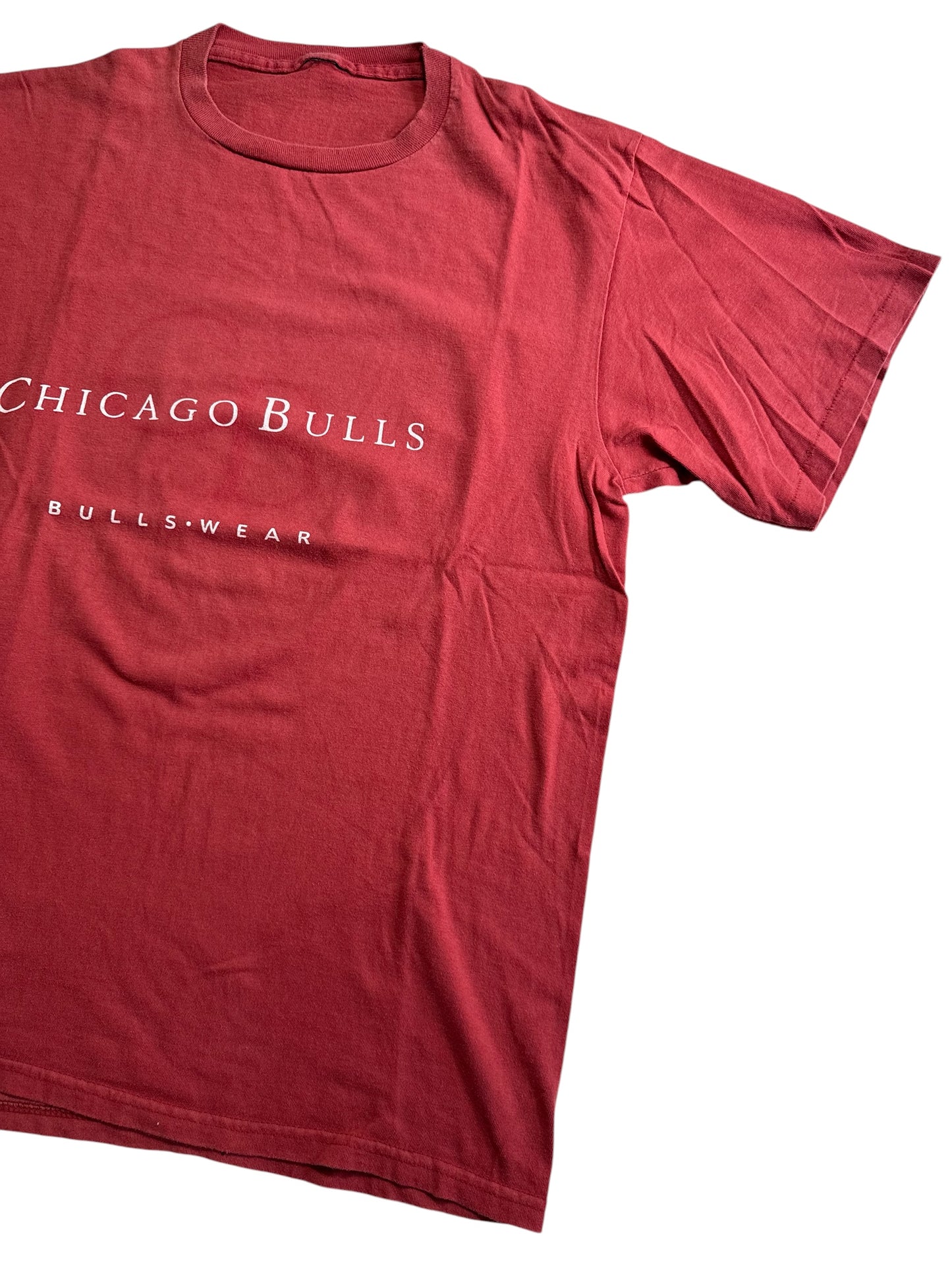 Vintage Chicago Bulls Bullswear Big Logo Back Print NBA Tshirt