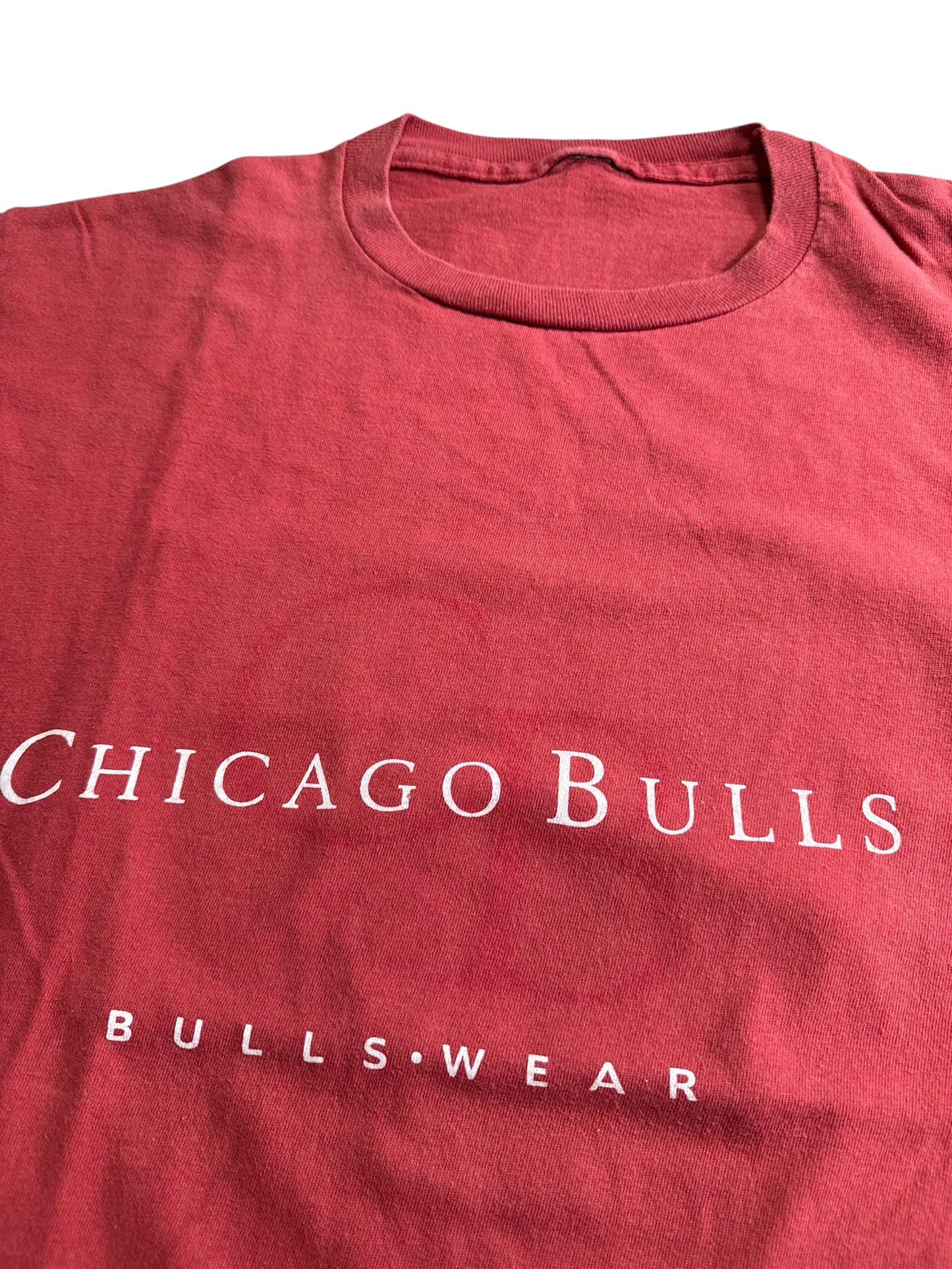 Vintage Chicago Bulls Bullswear Big Logo Back Print NBA Tshirt