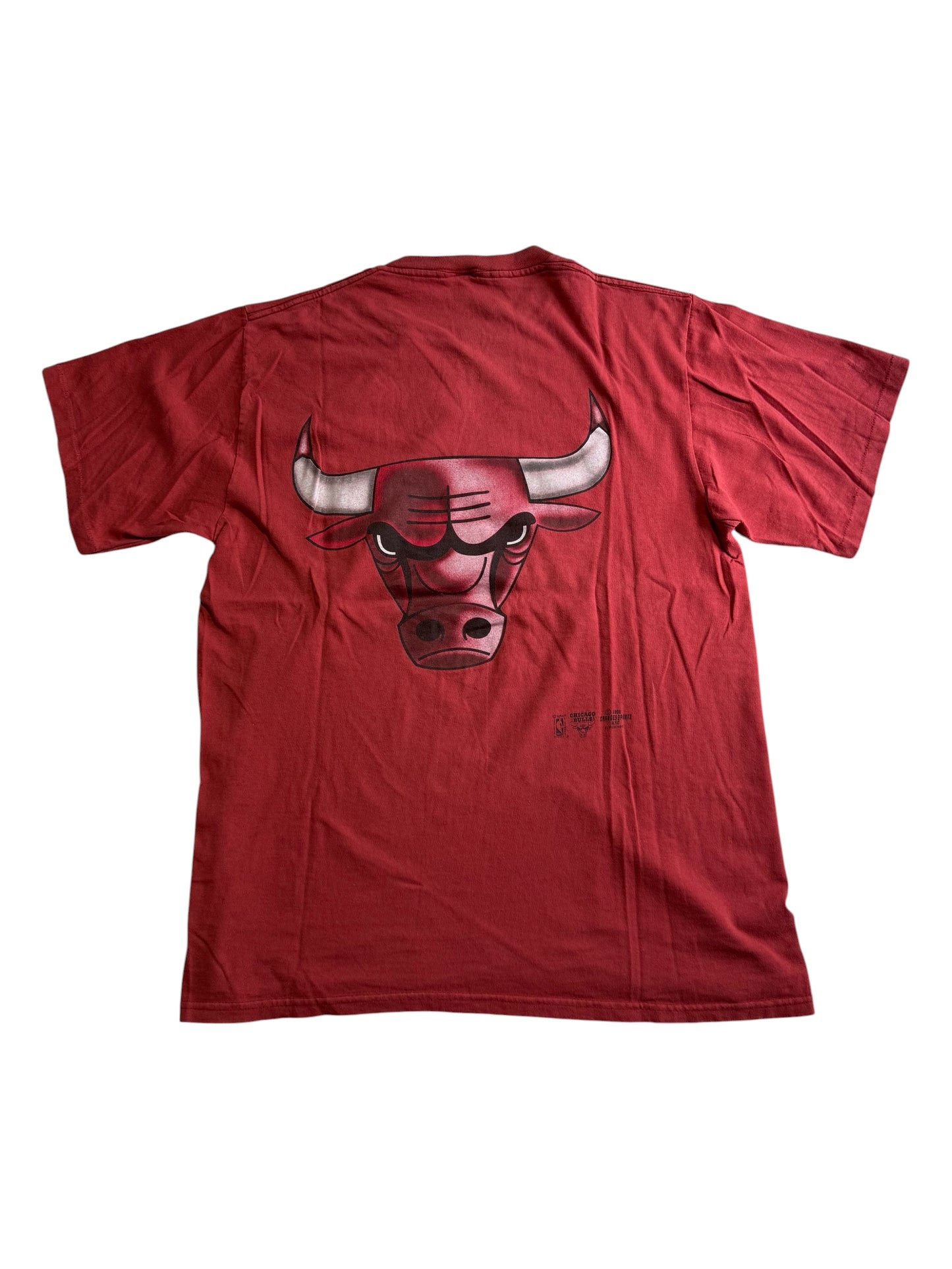 Vintage Chicago Bulls Bullswear Big Logo Back Print NBA Tshirt