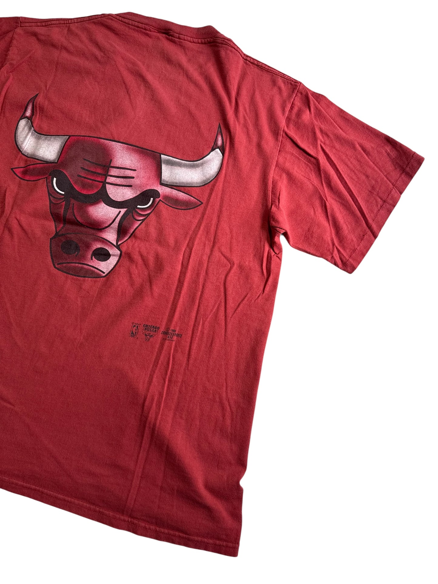 Vintage Chicago Bulls Bullswear Big Logo Back Print NBA Tshirt
