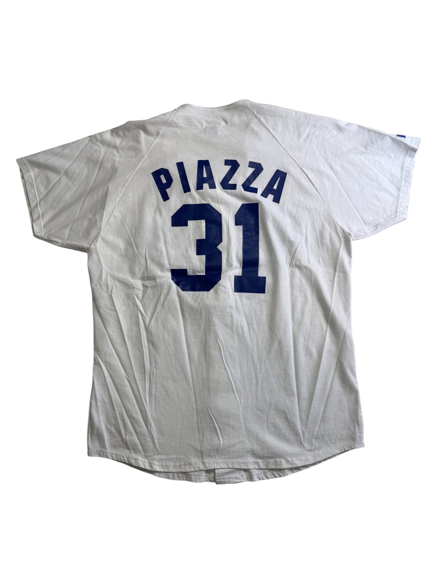 Vintage Los Angeles Dodgers Mike Piazza 31 MLB Baseball Jersey Tshirt