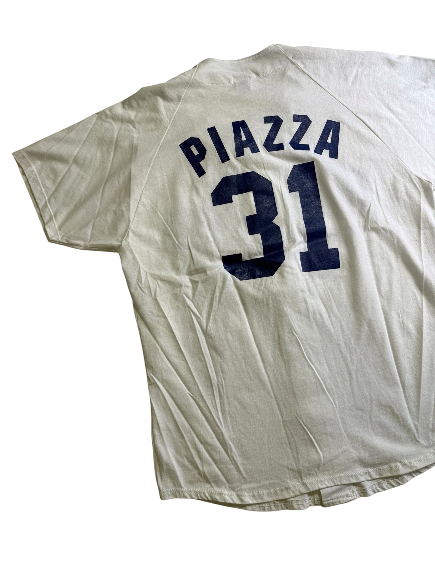 Vintage Los Angeles Dodgers Mike Piazza 31 MLB Baseball Jersey Tshirt