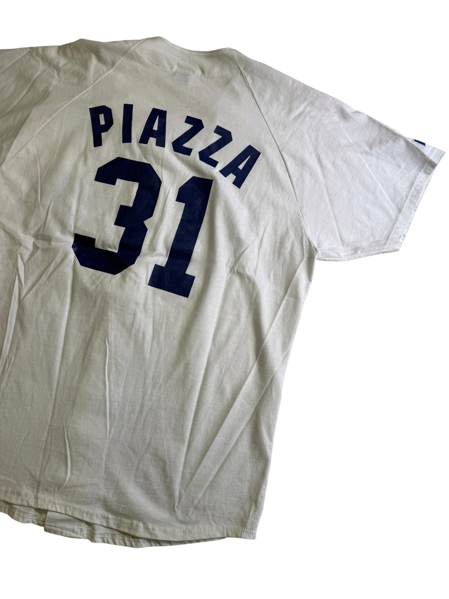 Vintage Los Angeles Dodgers Mike Piazza 31 MLB Baseball Jersey Tshirt