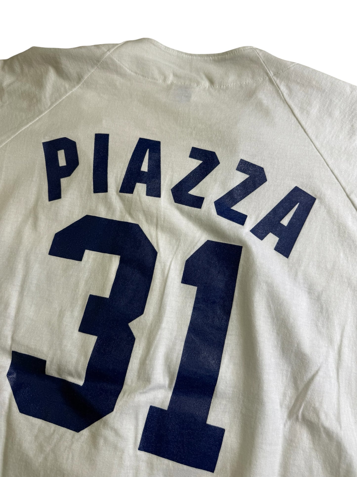 Vintage Los Angeles Dodgers Mike Piazza 31 MLB Baseball Jersey Tshirt