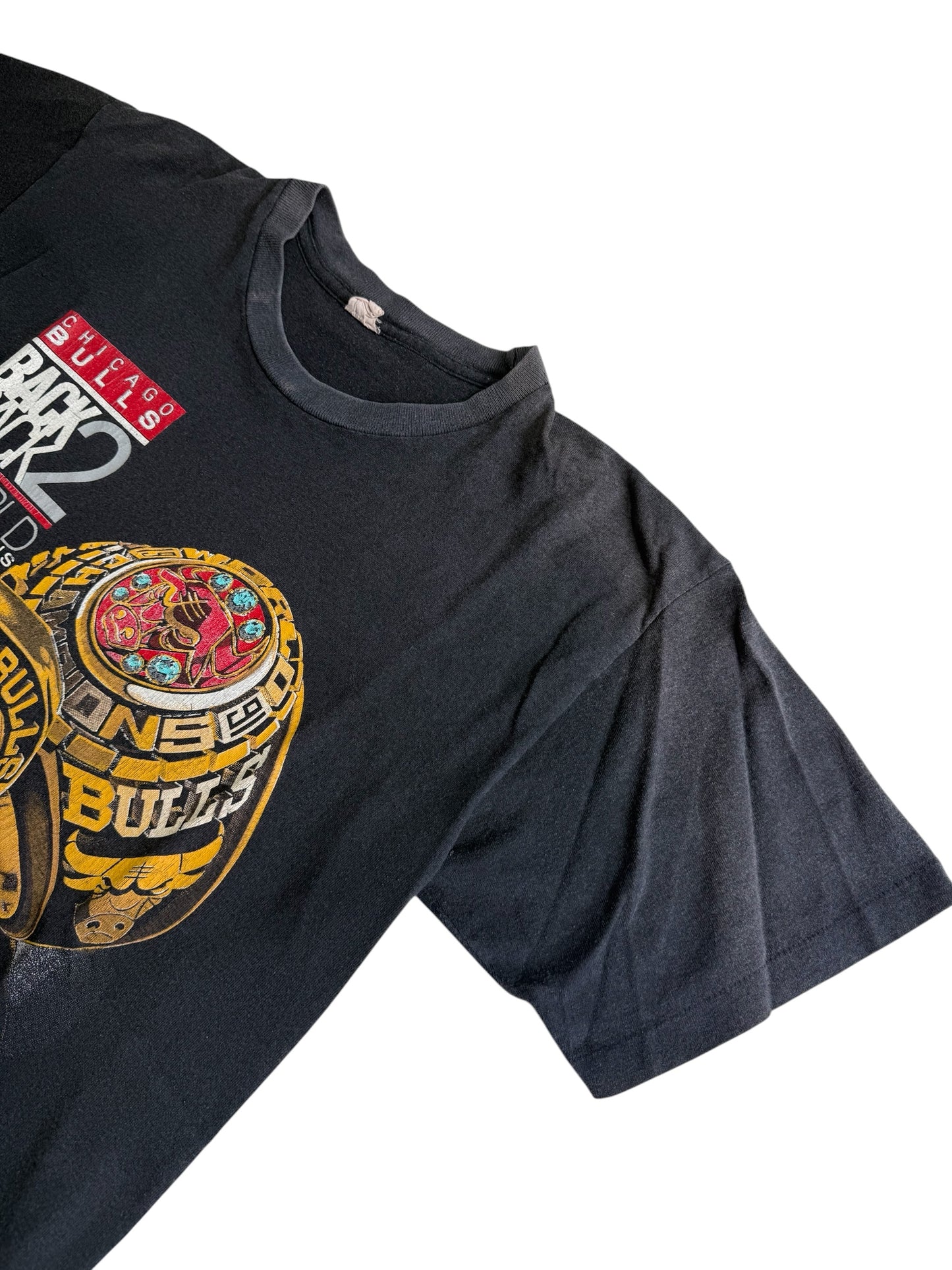 Vintage Chicago Bulls Back 2 Back 1991 1992 World Champions Tshirt NBA