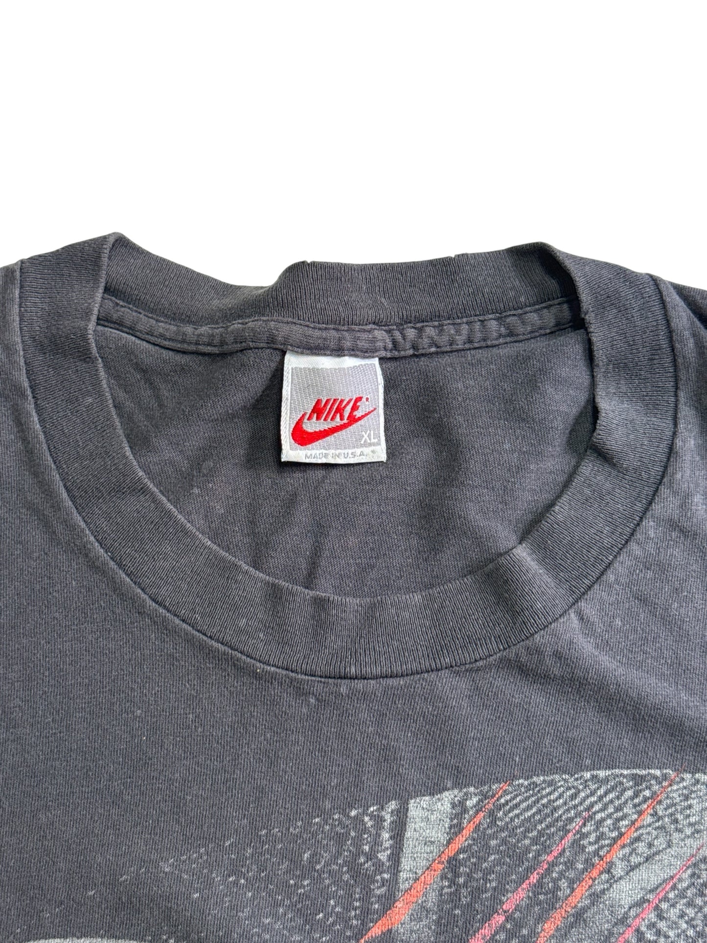 Vintage 1990s Nike Michael Jordans Restaurant Chicago Graphic Tshirt Made in USA