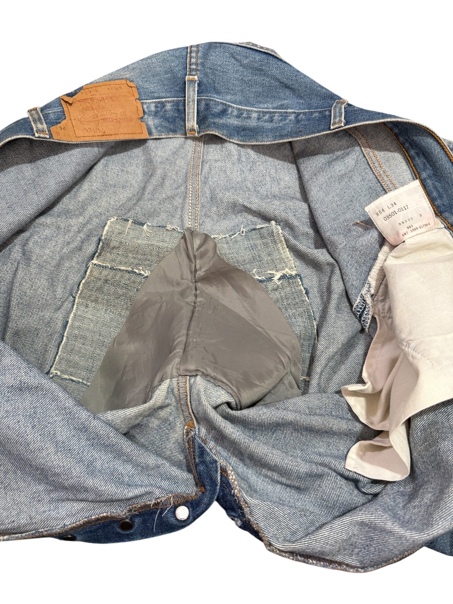Vintage Levis 501 XX Big Size Distressed Denim Jeans