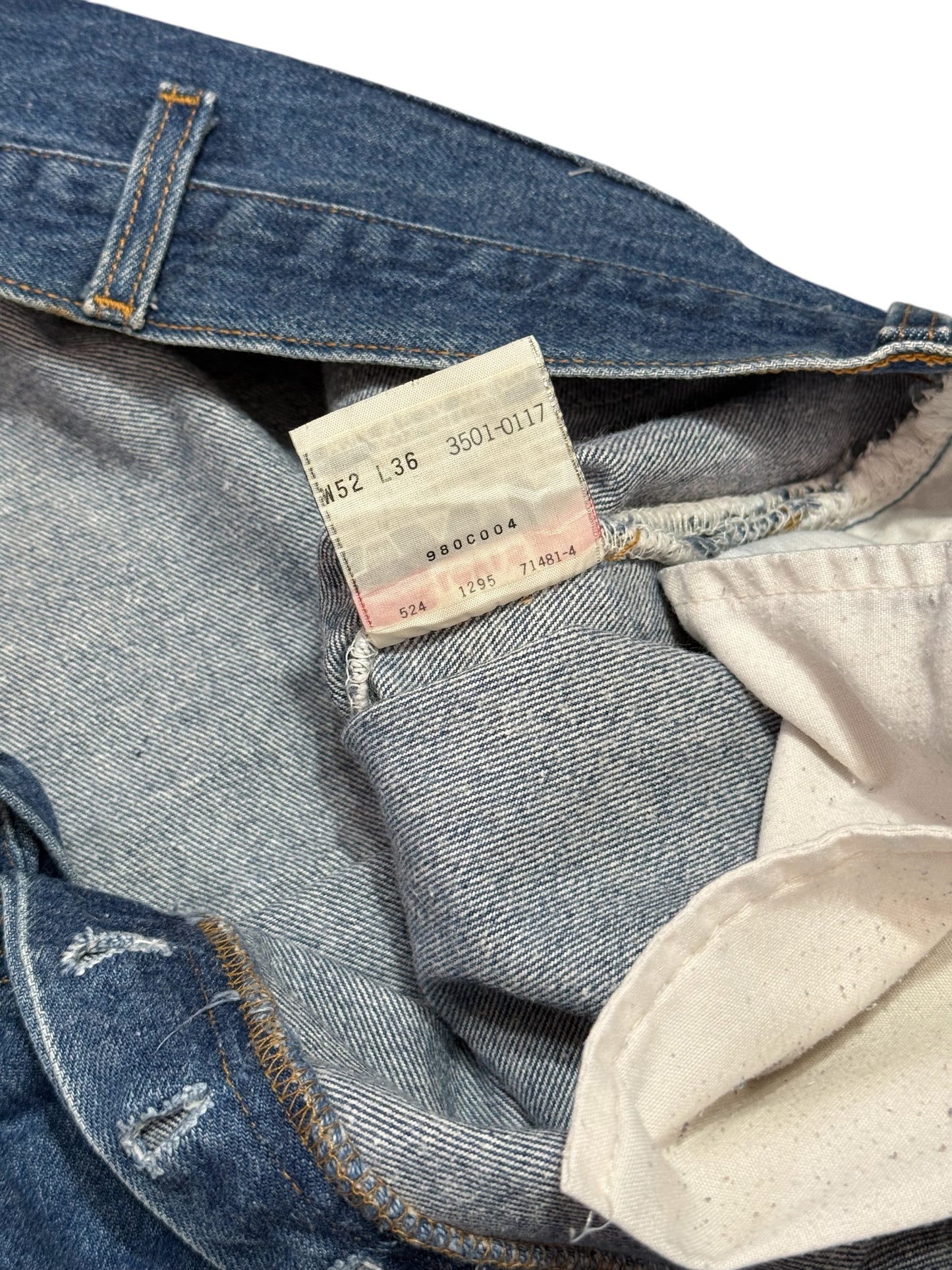 Vintage Levis 501 XX Big Size Denim Jeans Made in USA