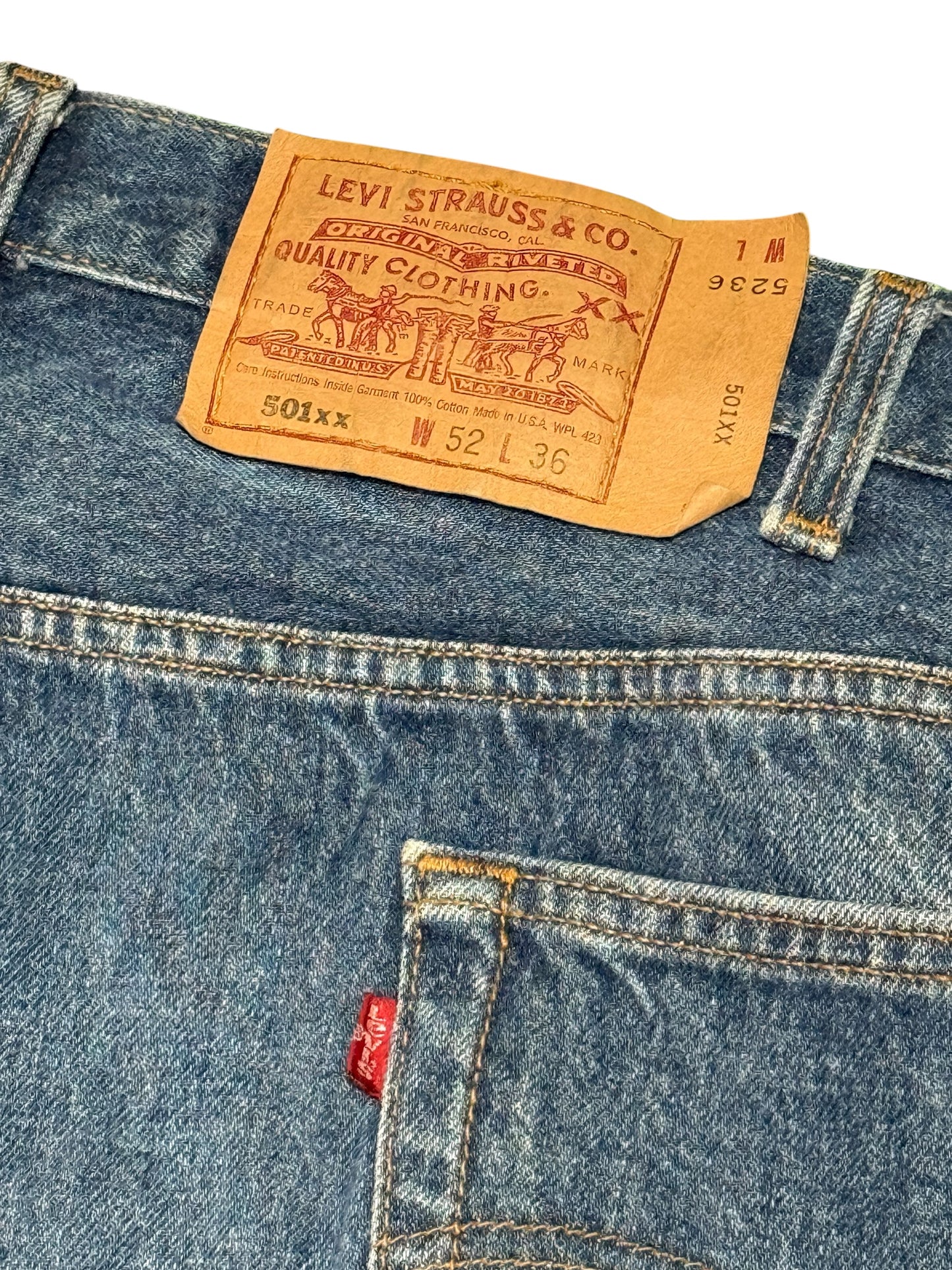 Vintage Levis 501 XX Big Size Denim Jeans Made in USA