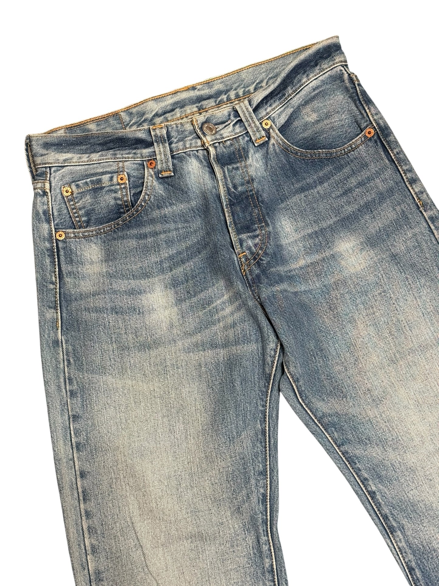 Levis 501 Faded Denim Jeans