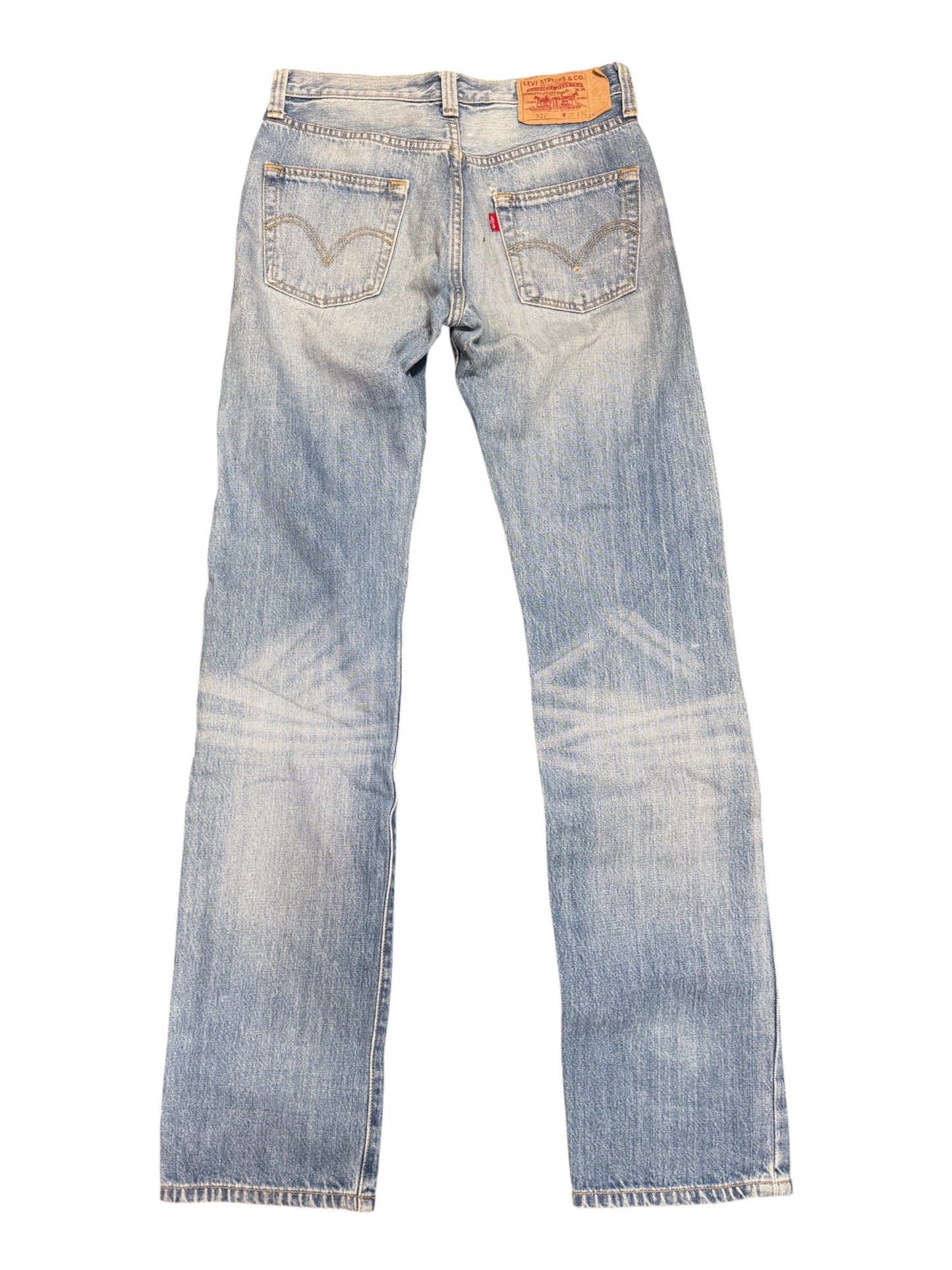 Levis 501 Faded Denim Jeans