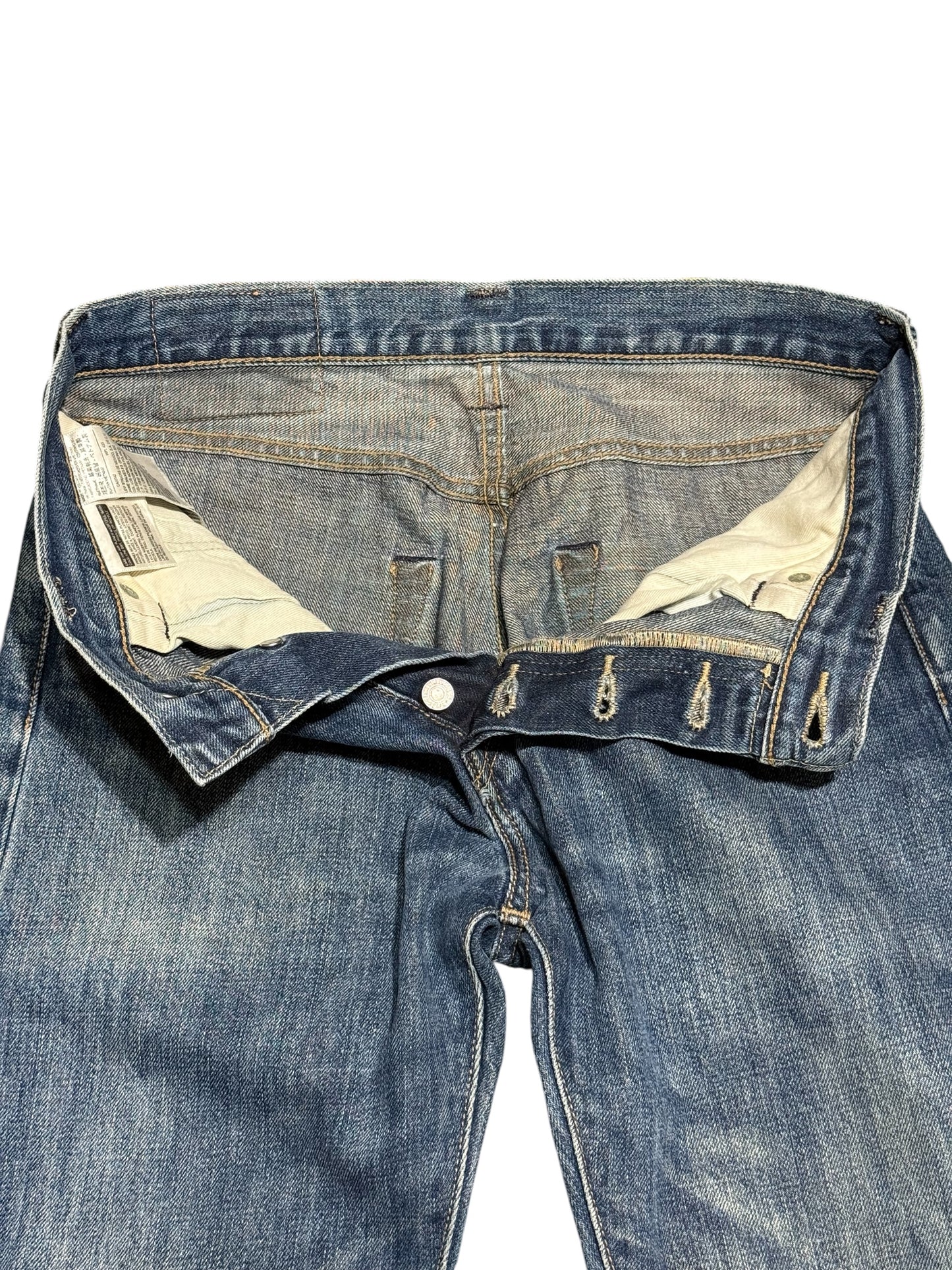Levis 501 Distressed Denim Jeans