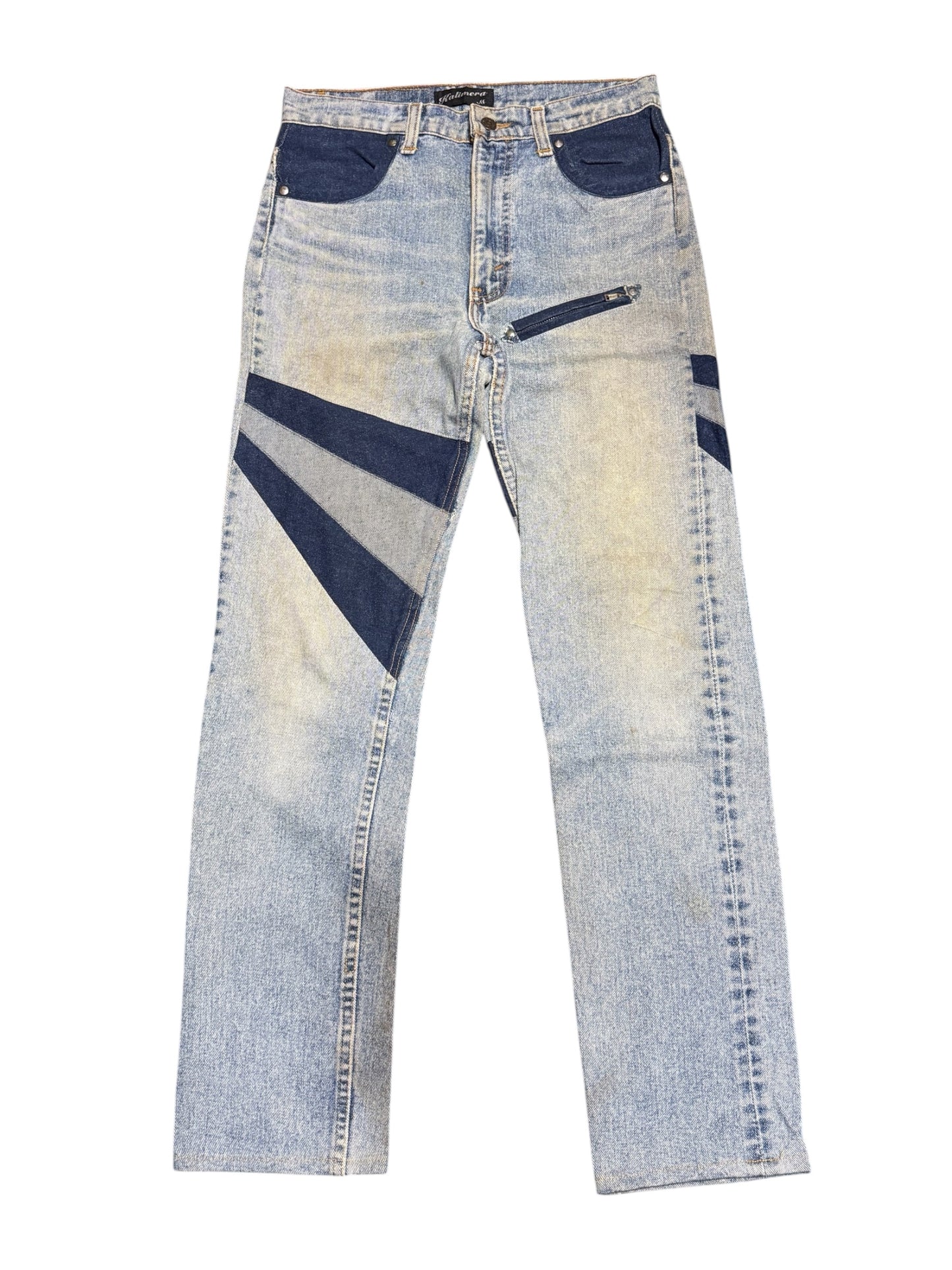 Levis Rework Patchwork Denim Pants by Kalimera Distressed Custom Jeans