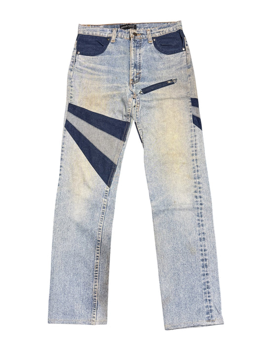 Levis Rework Patchwork Denim Pants by Kalimera Distressed Custom Jeans