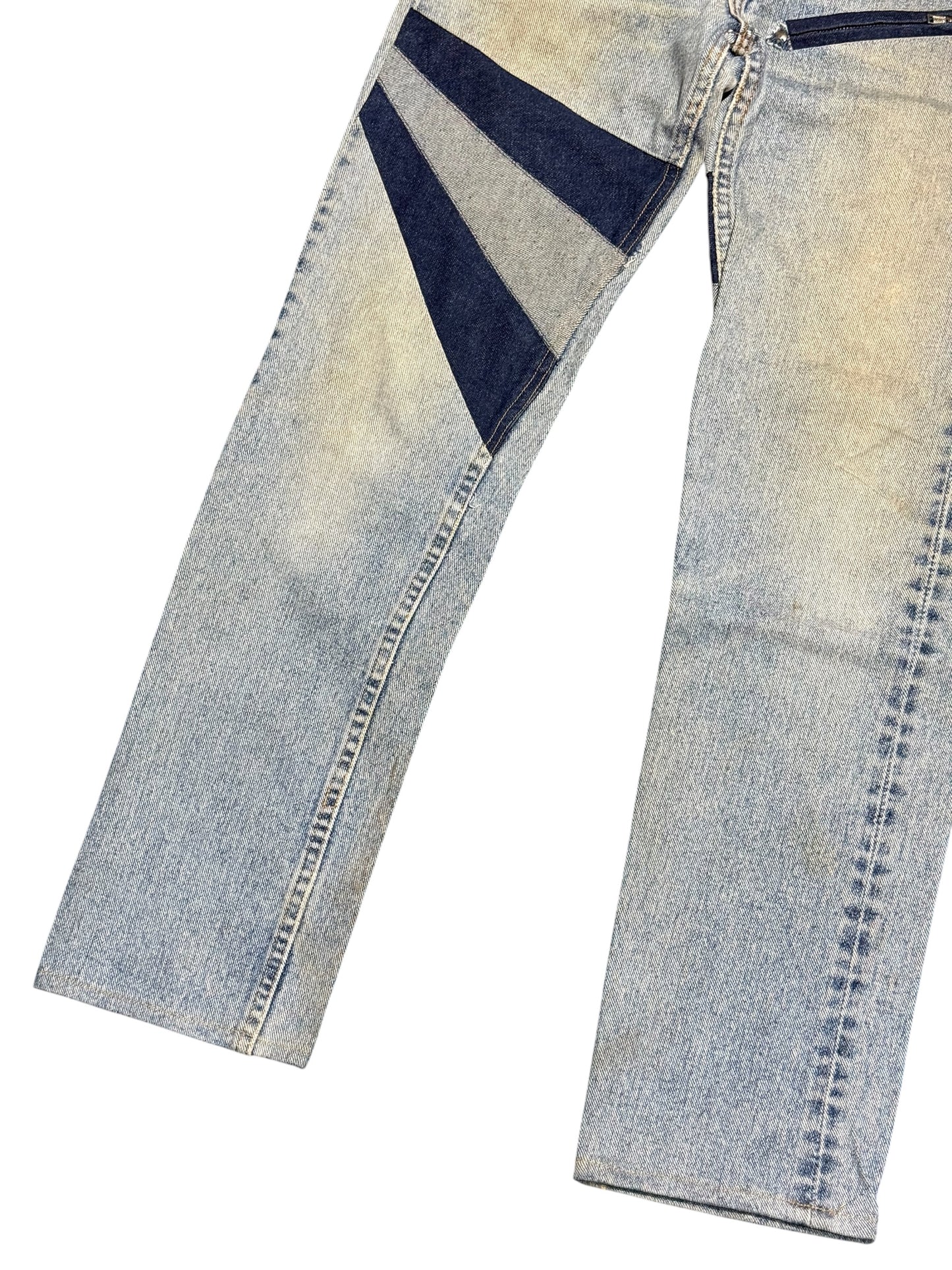 Levis Rework Patchwork Denim Pants by Kalimera Distressed Custom Jeans