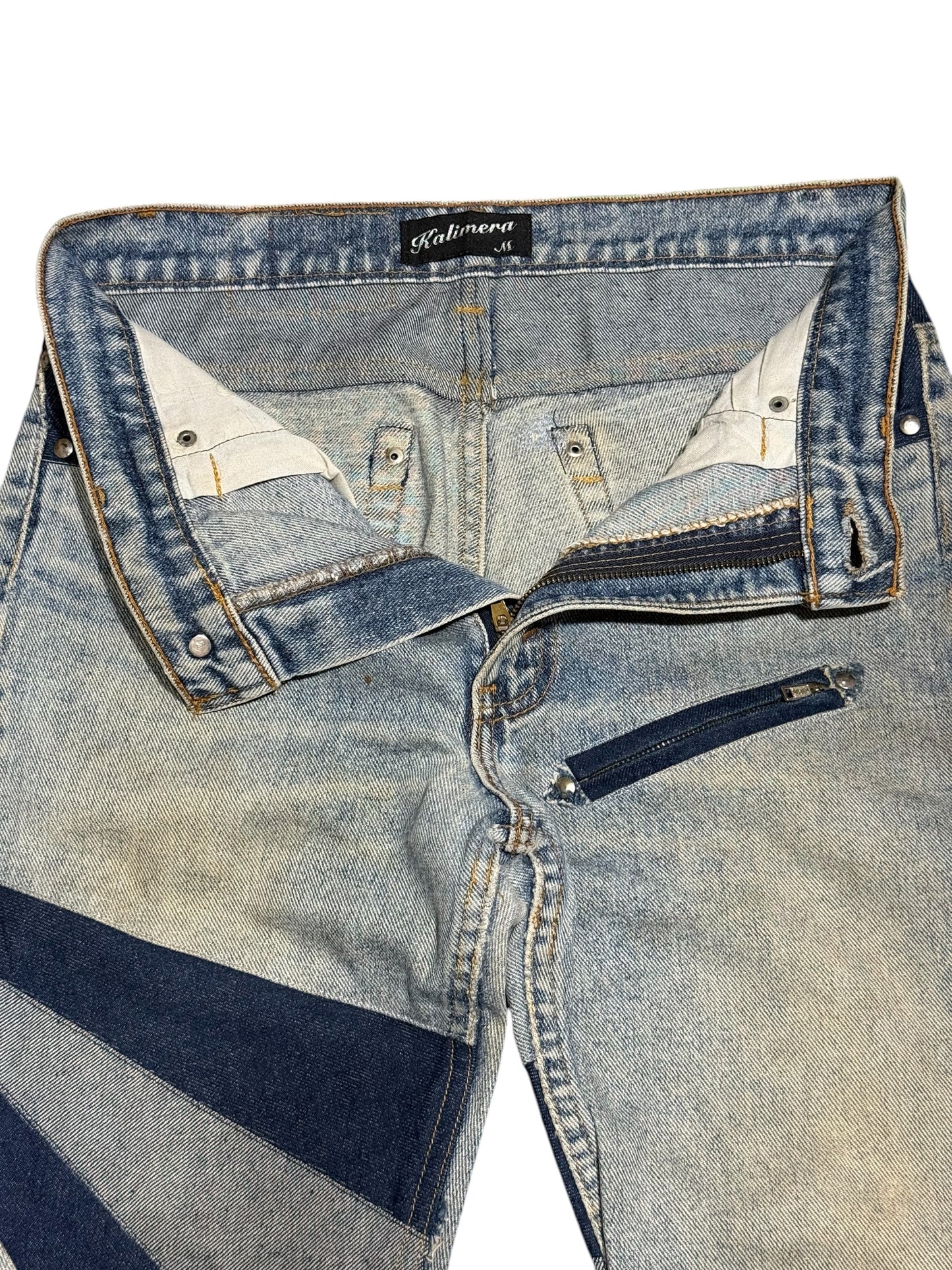 Levis Rework Patchwork Denim Pants by Kalimera Distressed Custom Jeans