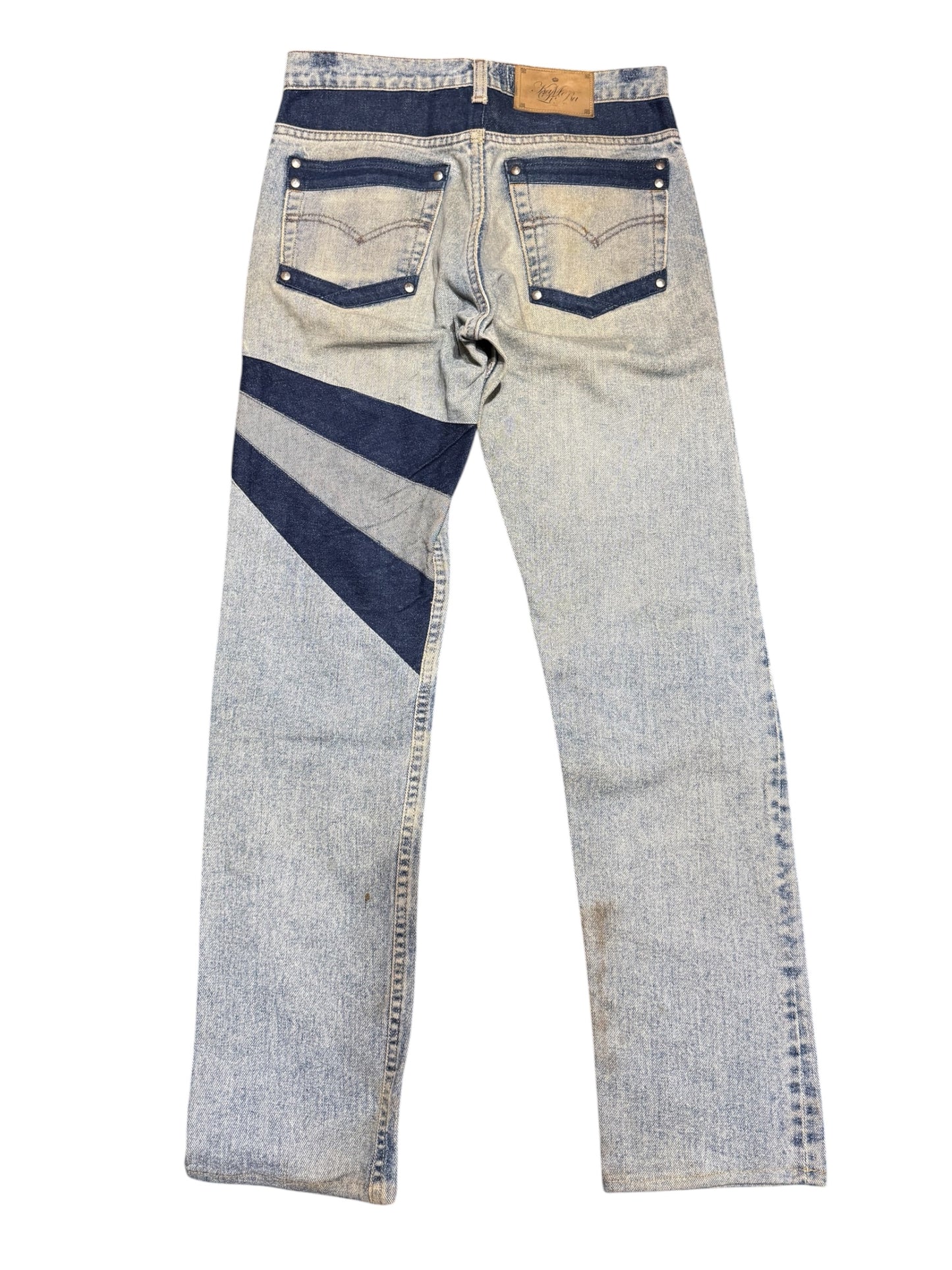 Levis Rework Patchwork Denim Pants by Kalimera Distressed Custom Jeans