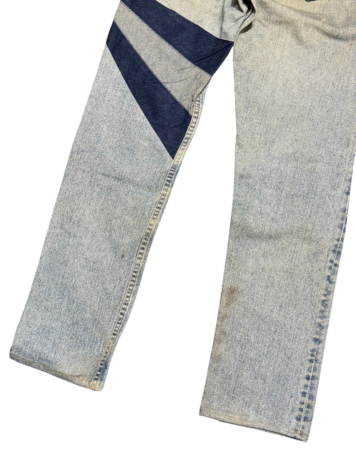 Levis Rework Patchwork Denim Pants by Kalimera Distressed Custom Jeans