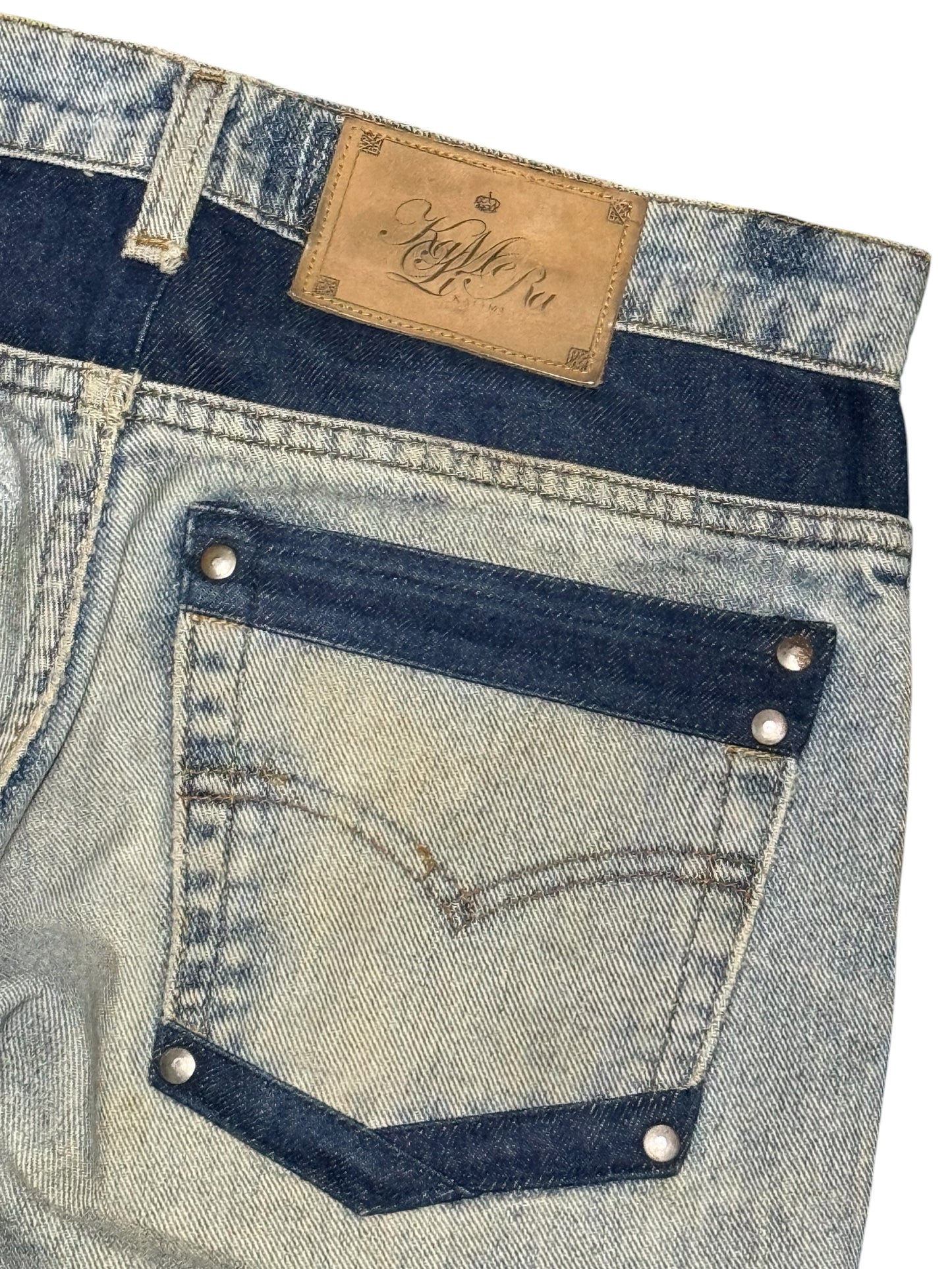 Levis Rework Patchwork Denim Pants by Kalimera Distressed Custom Jeans
