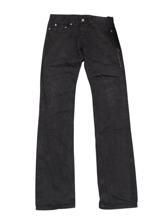 Vintage 2004 Neil Barrett Black Denim Pants Side Zip