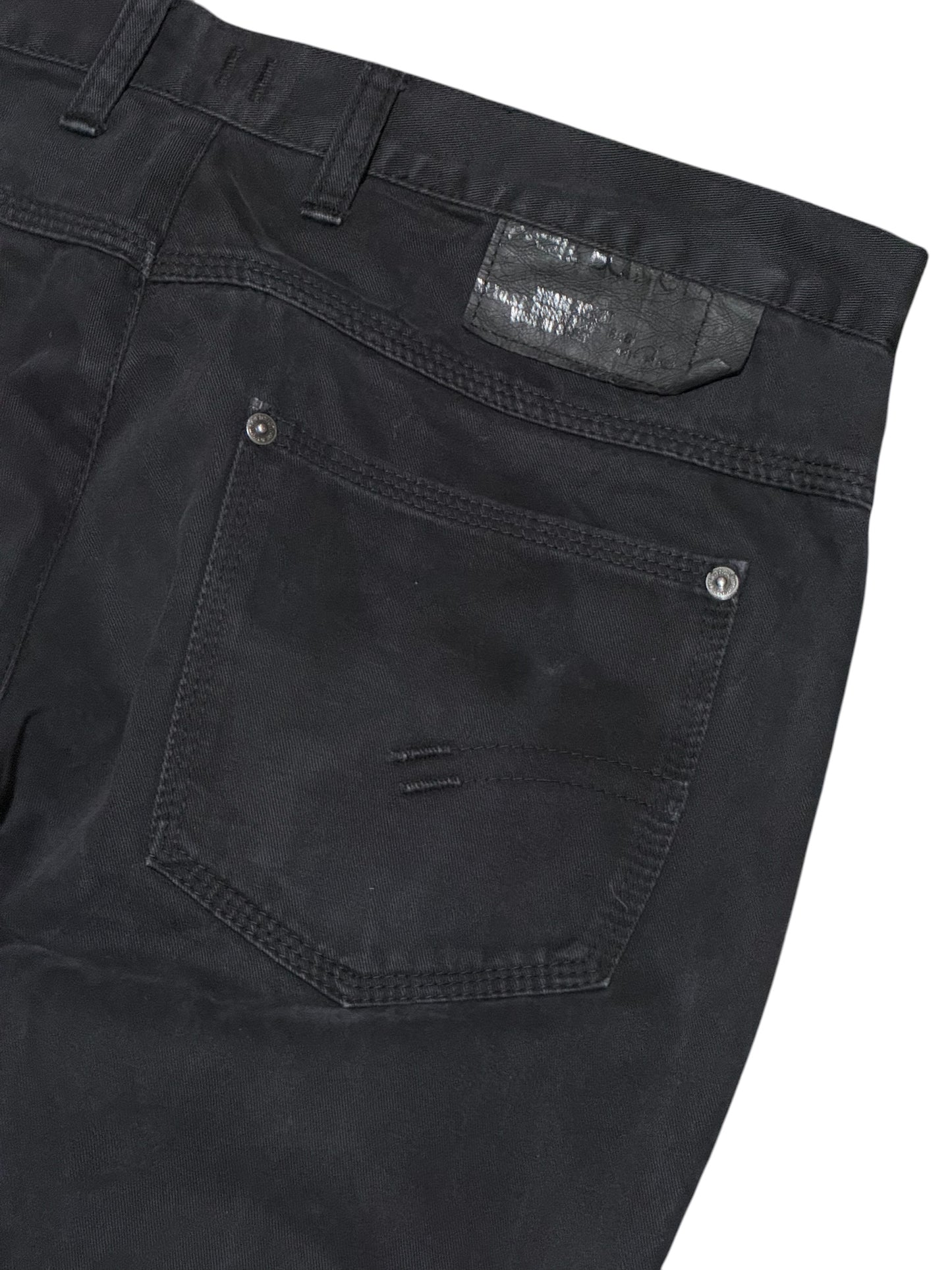 Vintage 2004 Neil Barrett Black Denim Pants Side Zip