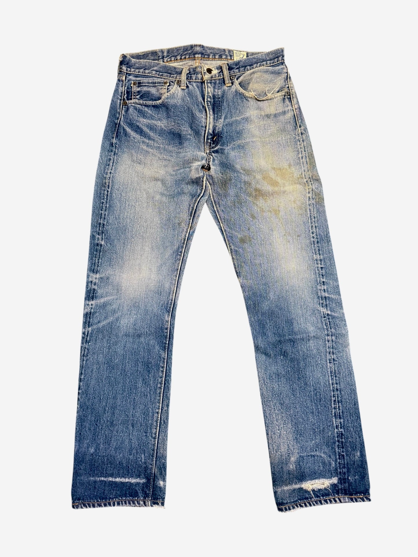 Vintage OrSlow Japan Lot 107 Selvedge Denim Jeans Distressed Fade Made in Japan