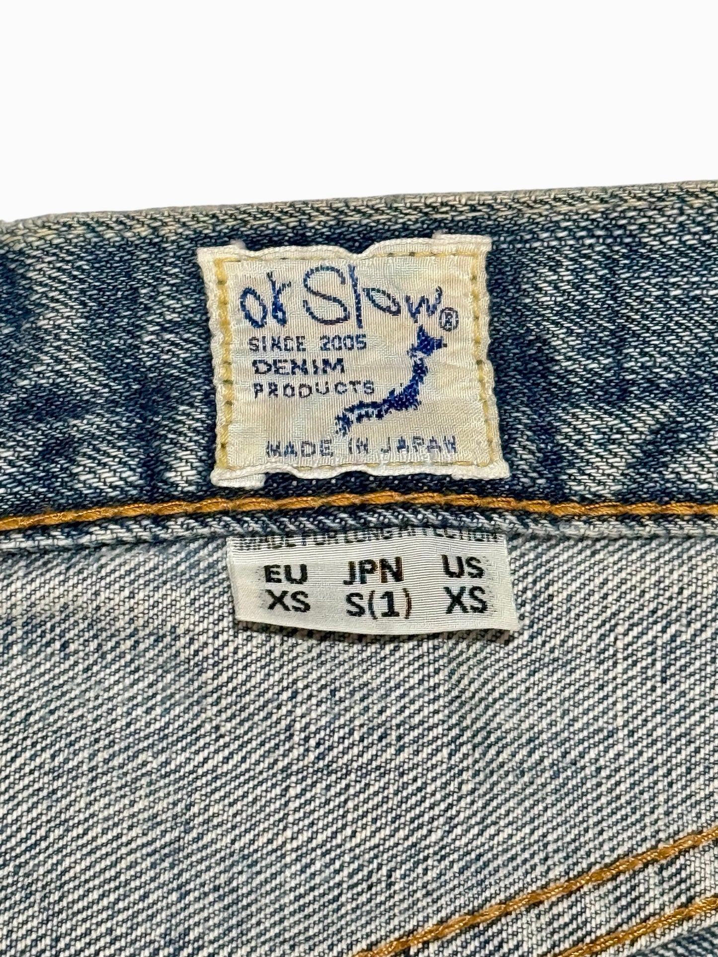 Vintage OrSlow Japan Lot 107 Selvedge Denim Jeans Distressed Fade Made in Japan