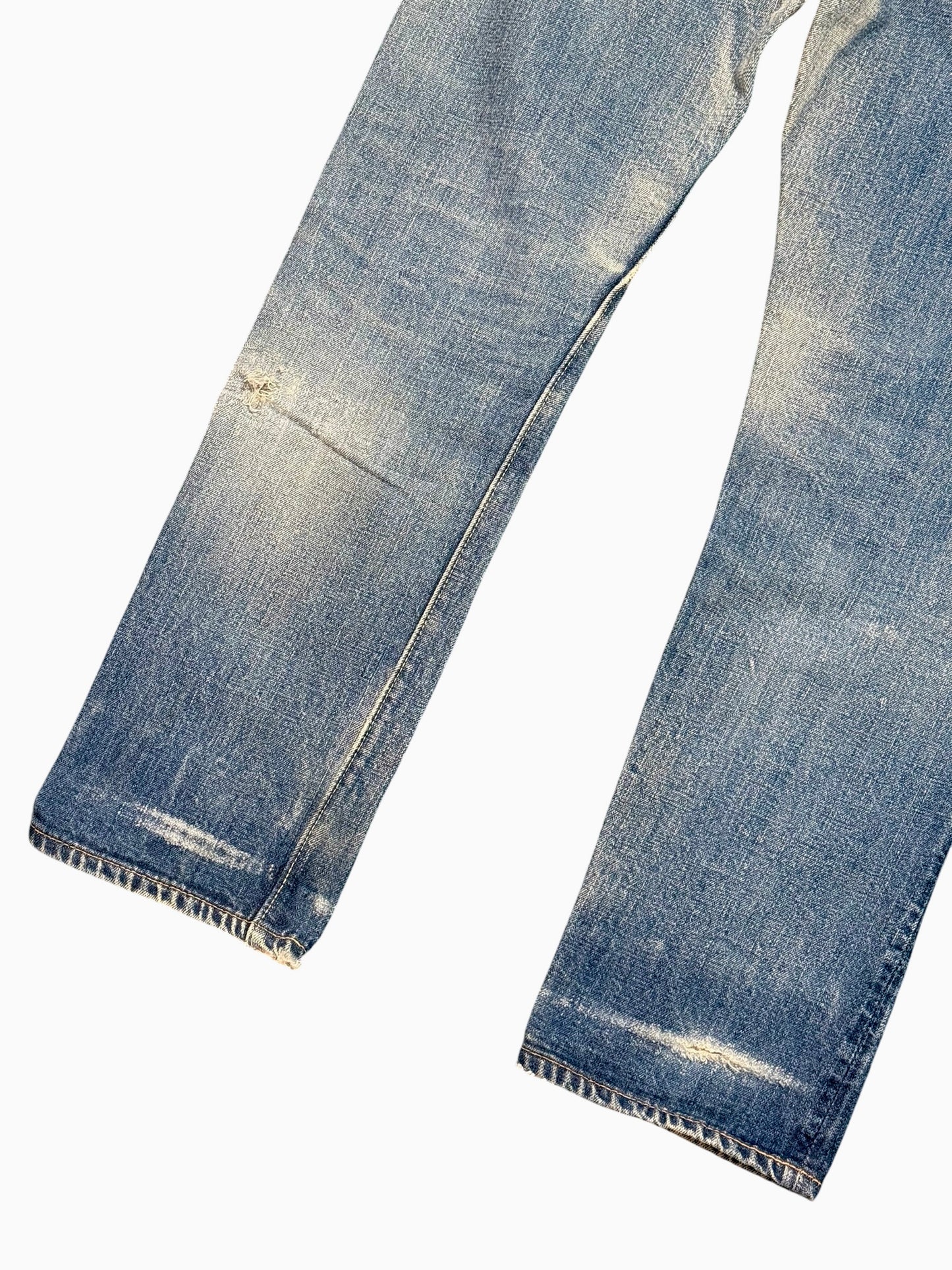 Vintage OrSlow Japan Lot 107 Selvedge Denim Jeans Distressed Fade Made in Japan