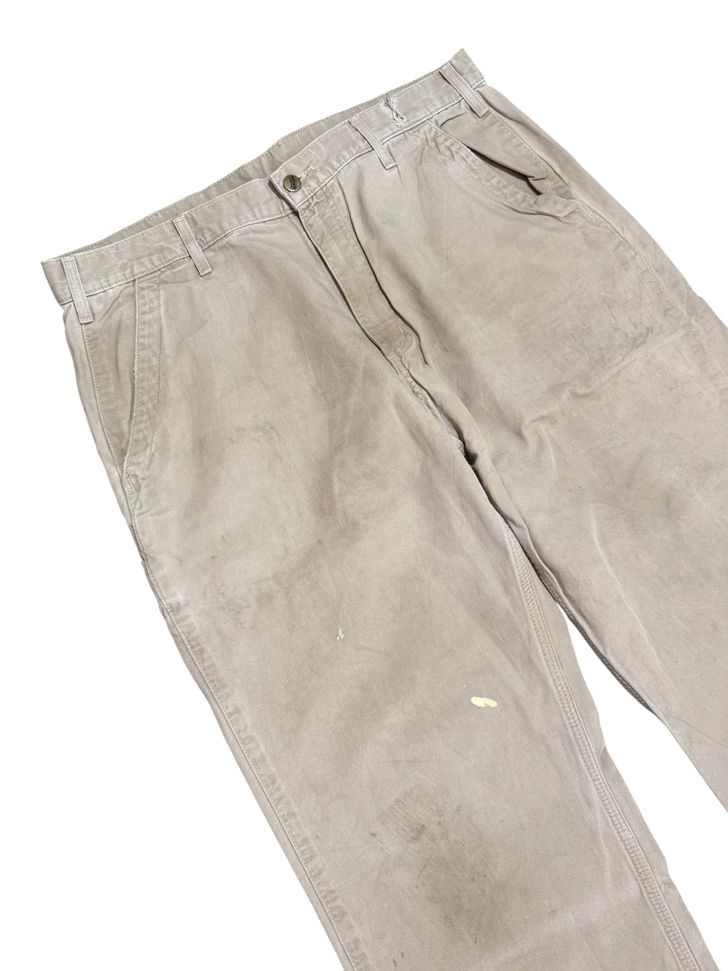 Carhartt Relaxed Fit Work Pants Carpenter Style Distressed
