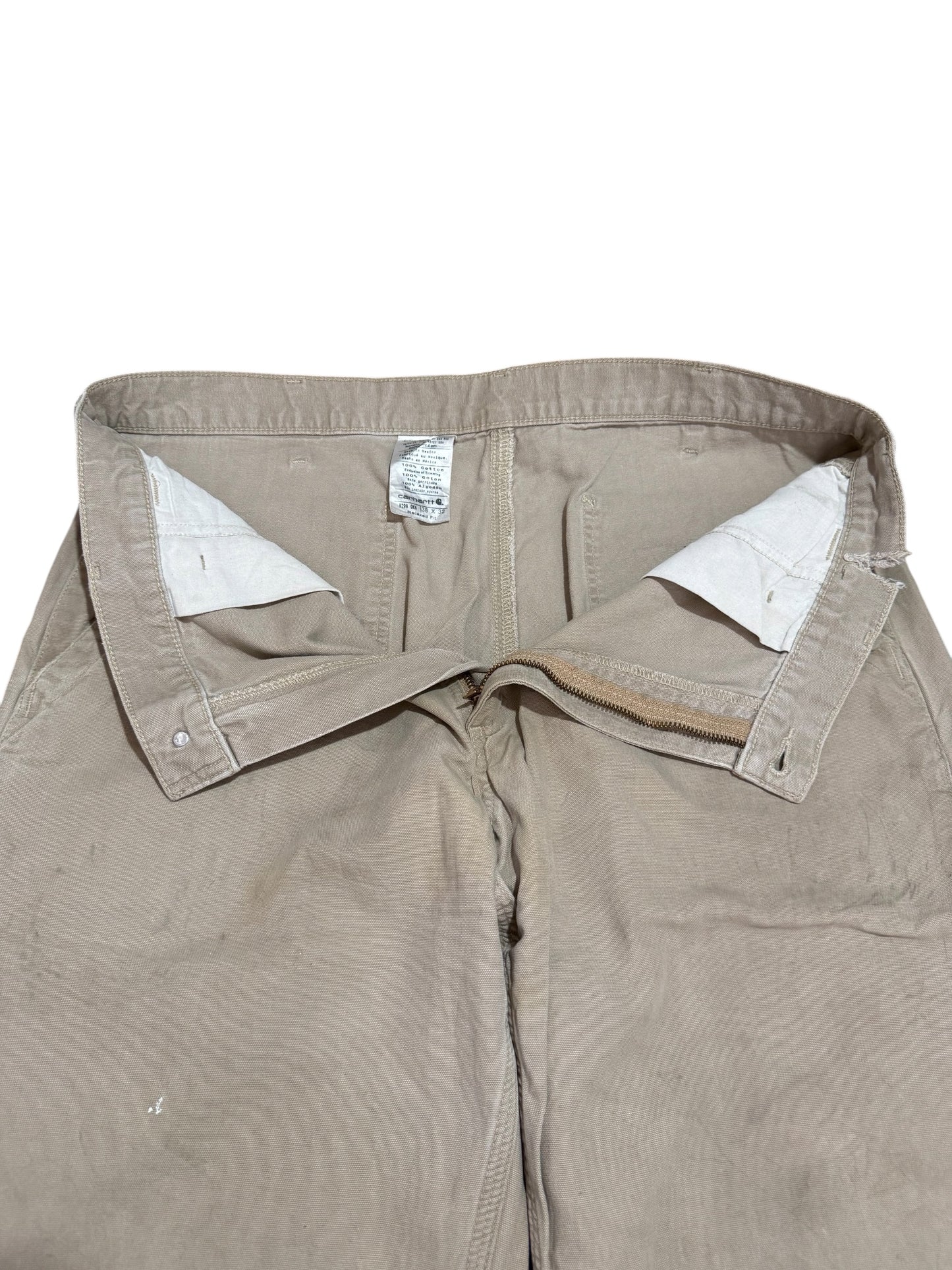 Carhartt Relaxed Fit Work Pants Carpenter Style Distressed