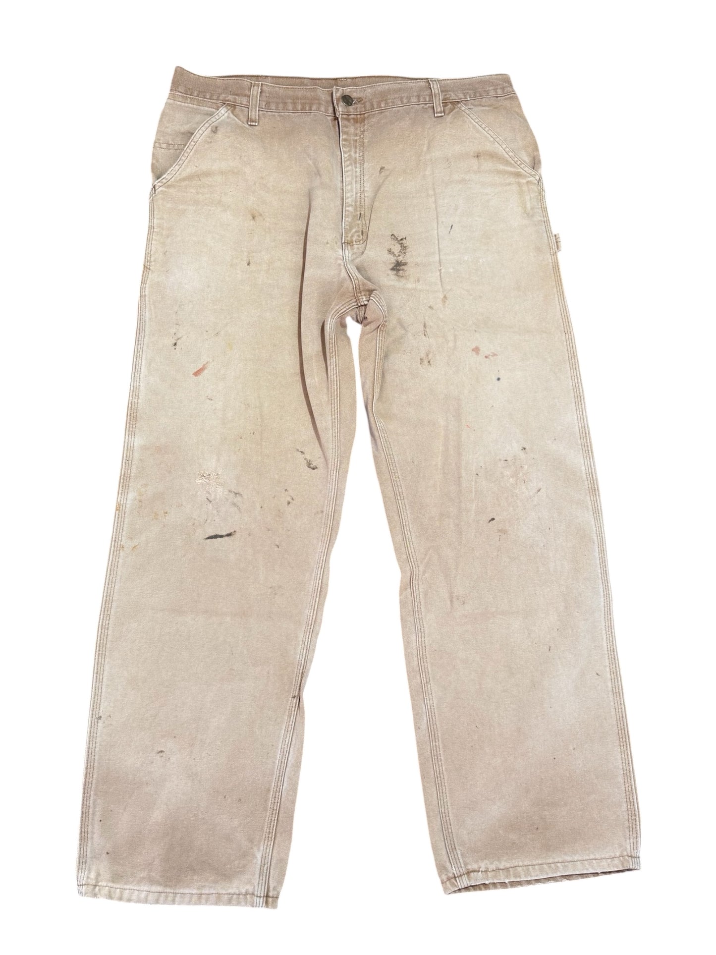 Carhartt B11 Duck Work Pants Distressed Fade