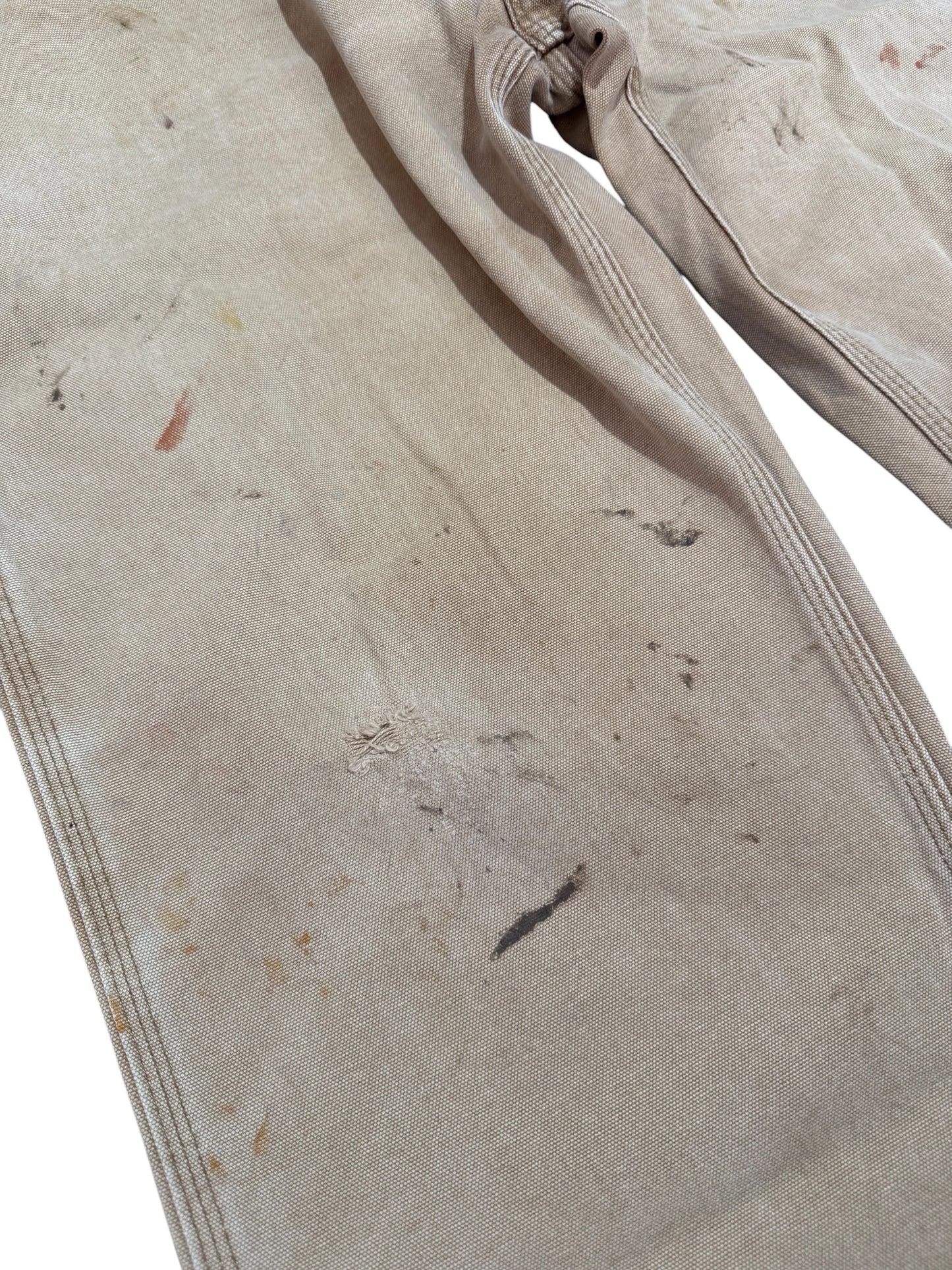 Carhartt B11 Duck Work Pants Distressed Fade