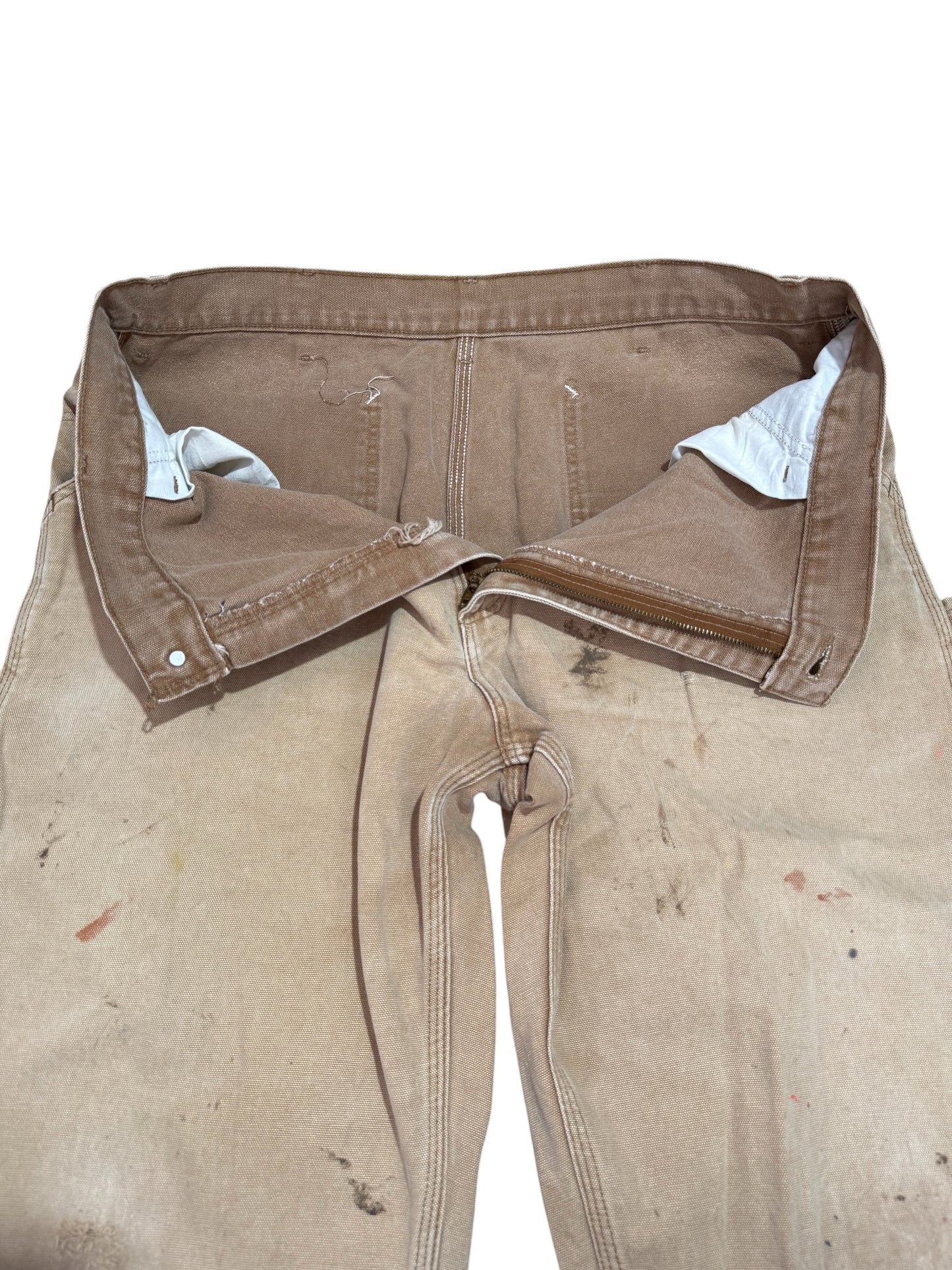 Carhartt B11 Duck Work Pants Distressed Fade