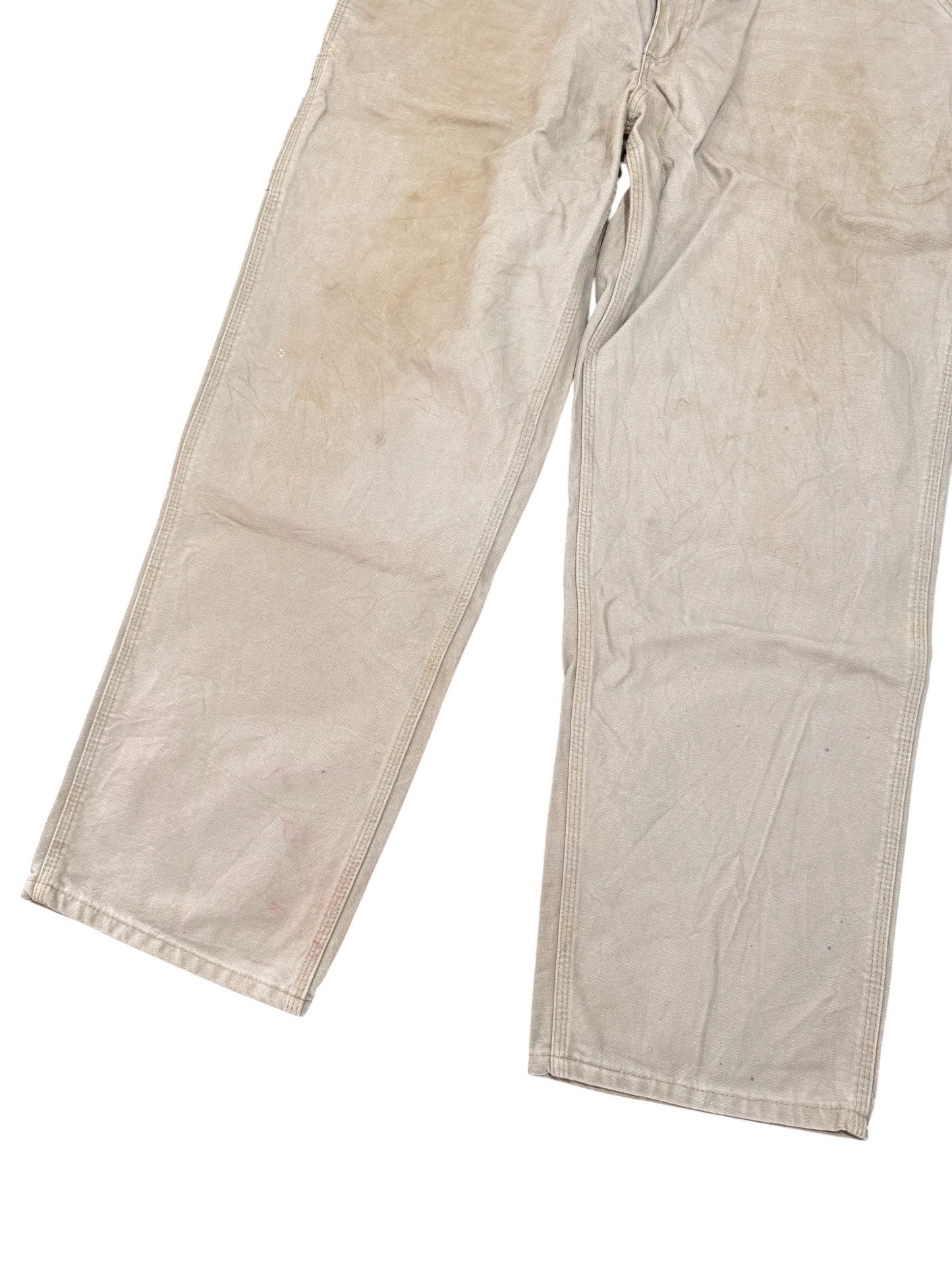 Carhartt B11 Duck Work Pants Natural Fade Original Dungaree Fit Grey