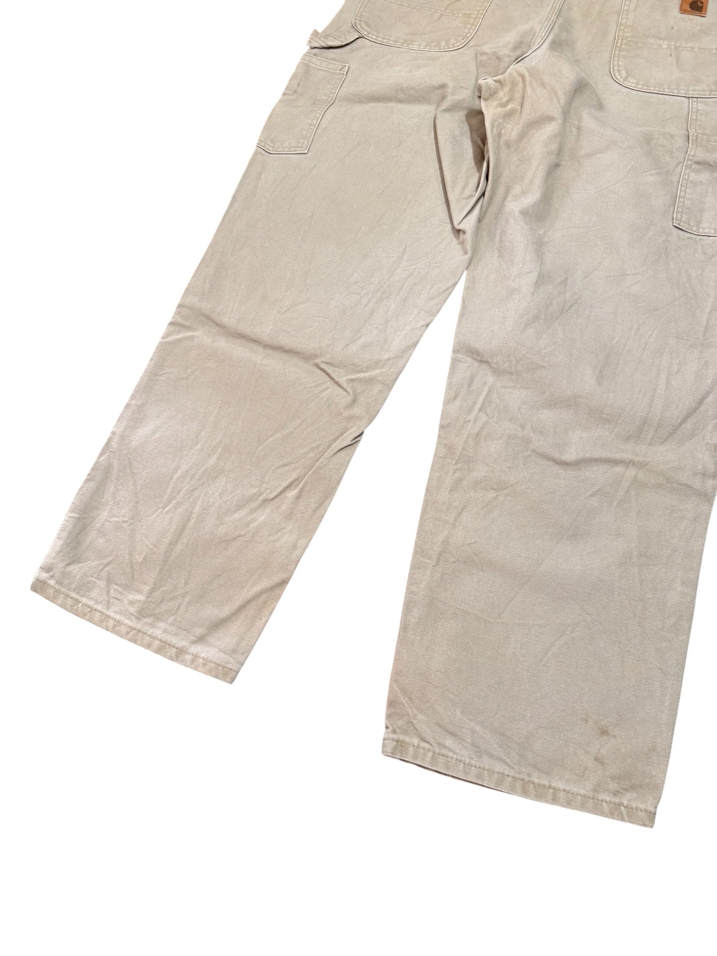 Carhartt B11 Duck Work Pants Natural Fade Original Dungaree Fit Grey