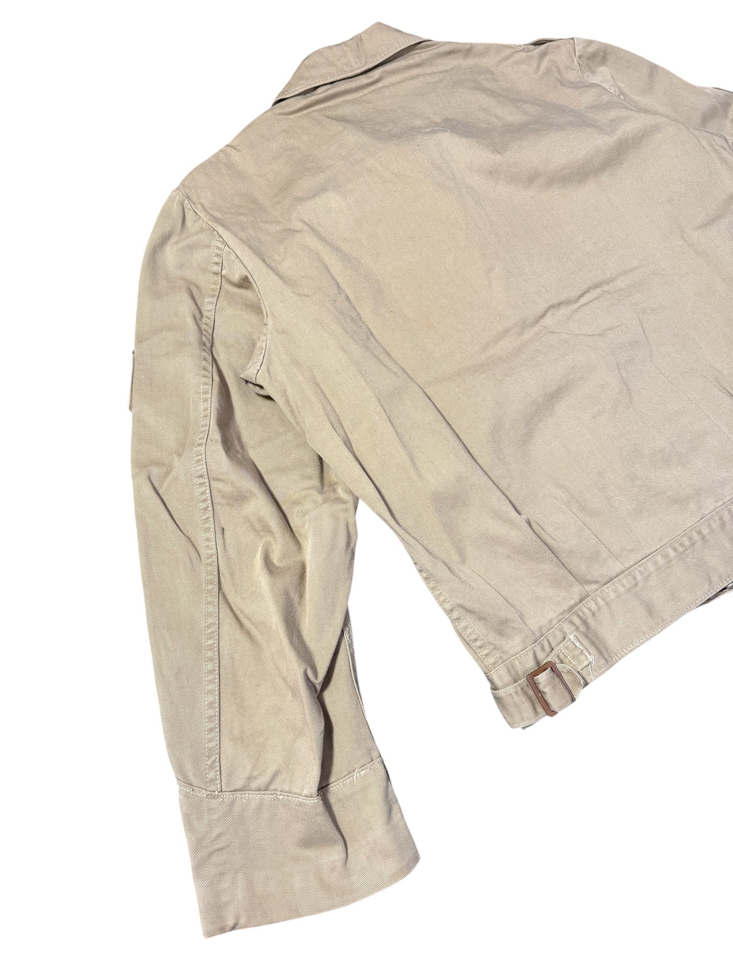 Vintage 1940s–50s U.S. Military Sergeant Jacket Korean War Era Ike Style Utility Jacket