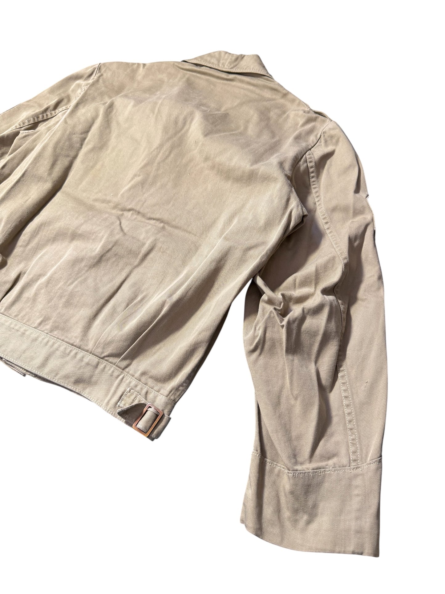 Vintage 1940s–50s U.S. Military Sergeant Jacket Korean War Era Ike Style Utility Jacket
