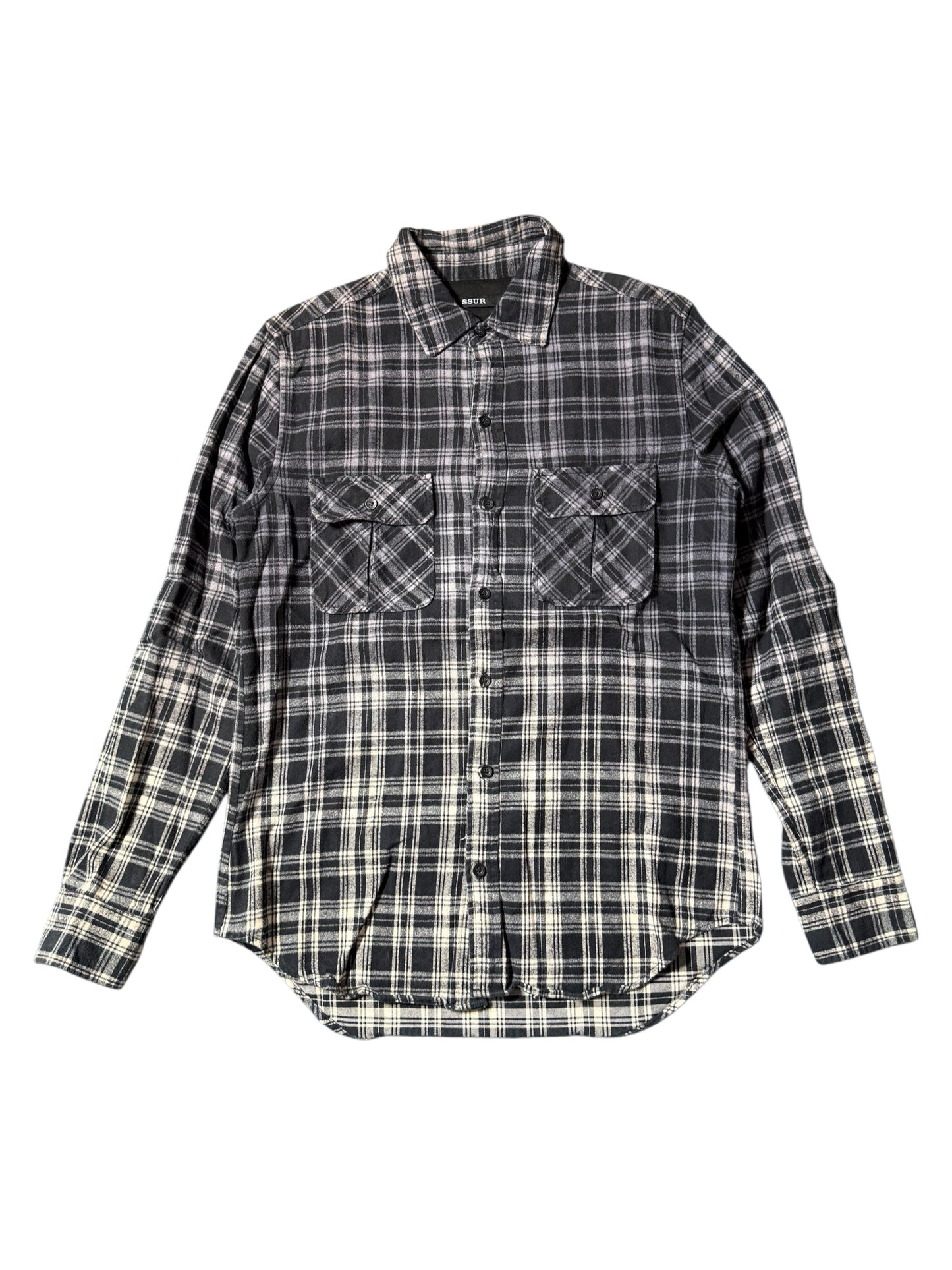 SSUR New York Plaid Flannel Shirt Made in USA