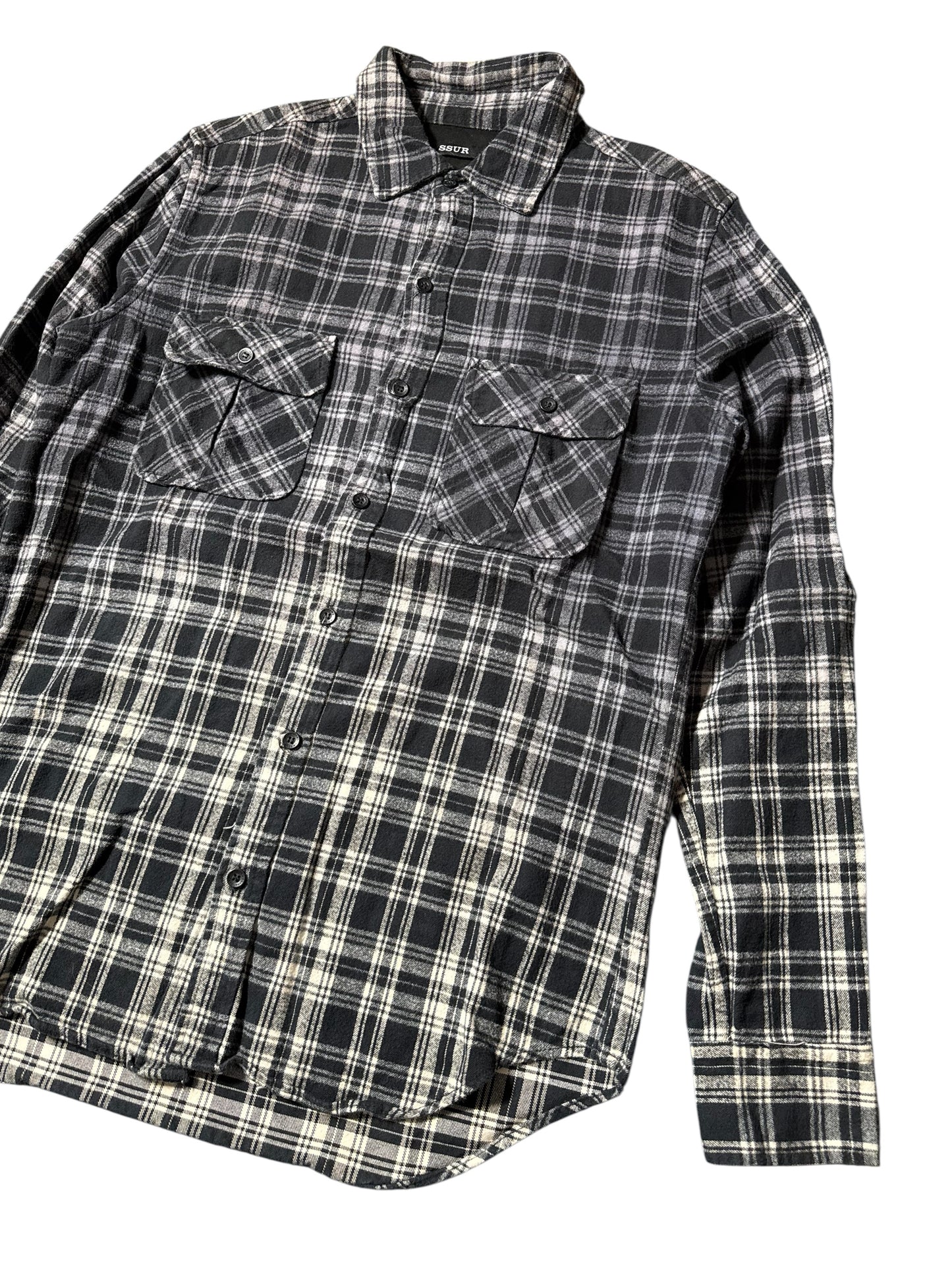 SSUR New York Plaid Flannel Shirt Made in USA