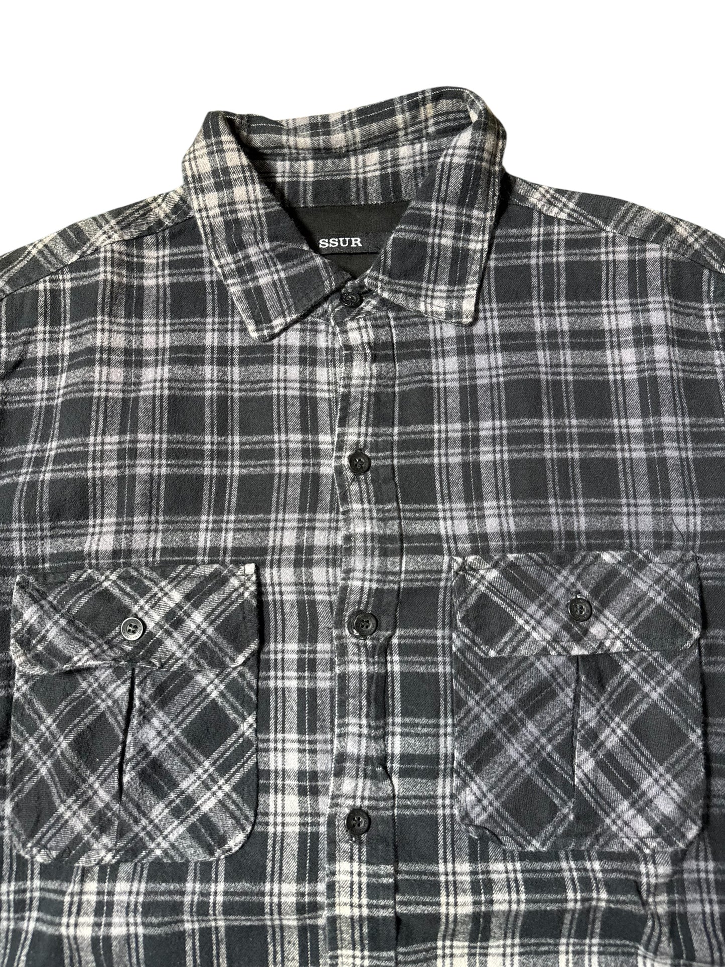 SSUR New York Plaid Flannel Shirt Made in USA
