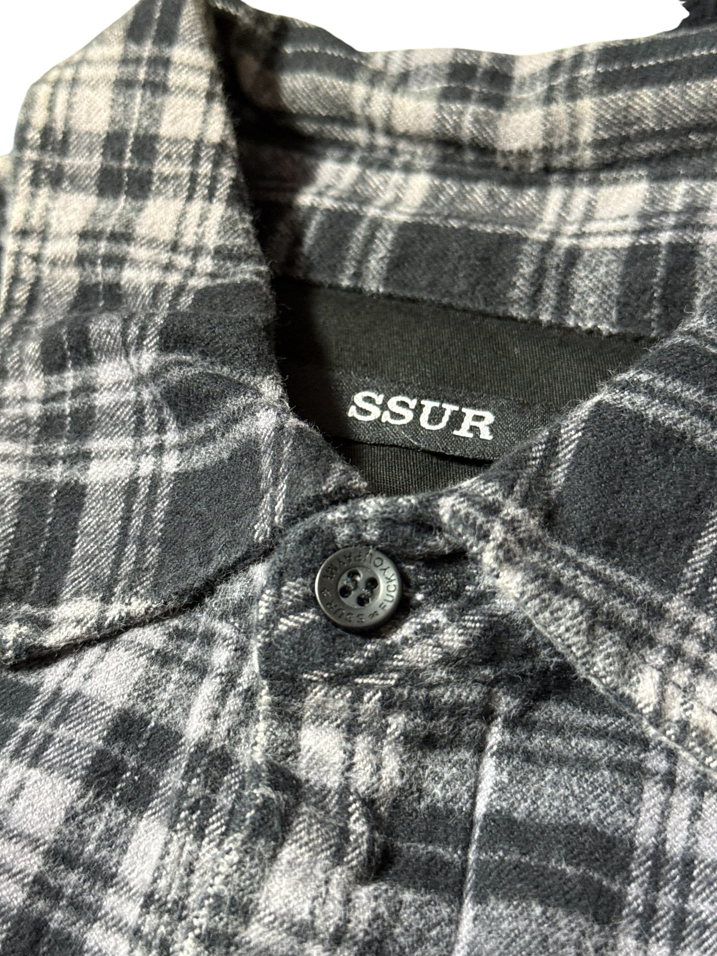 SSUR New York Plaid Flannel Shirt Made in USA