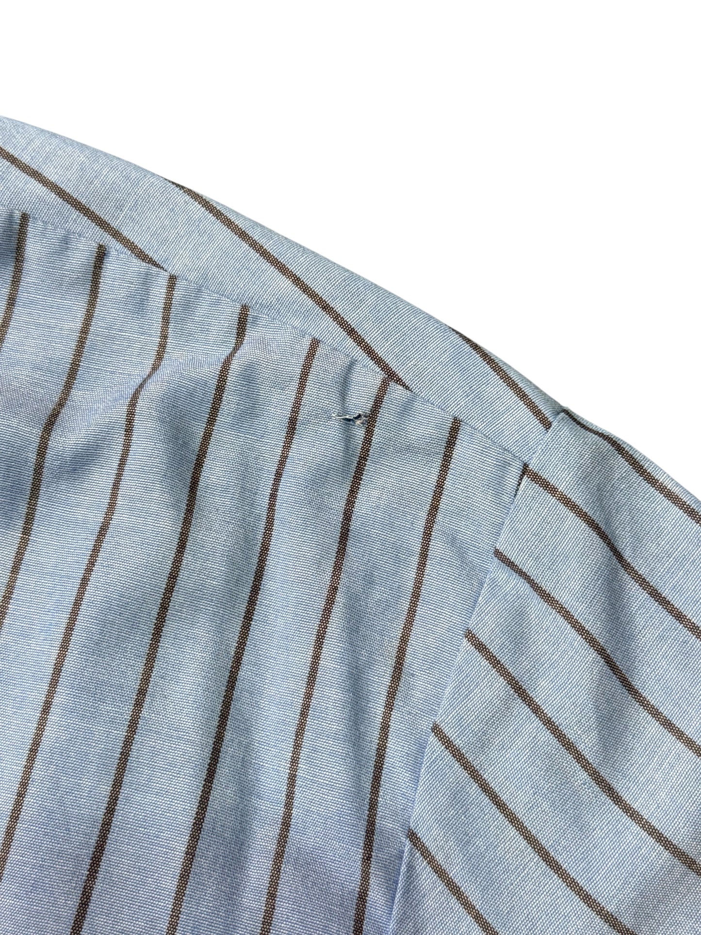 Vintage United Airlines Uniform Shirt Unitog USA Work Shirt Striped Button Up