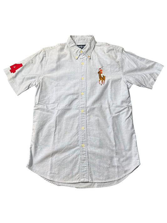 Ralph Lauren Big Pony Oxford Shirt Light Blue Short Sleeve