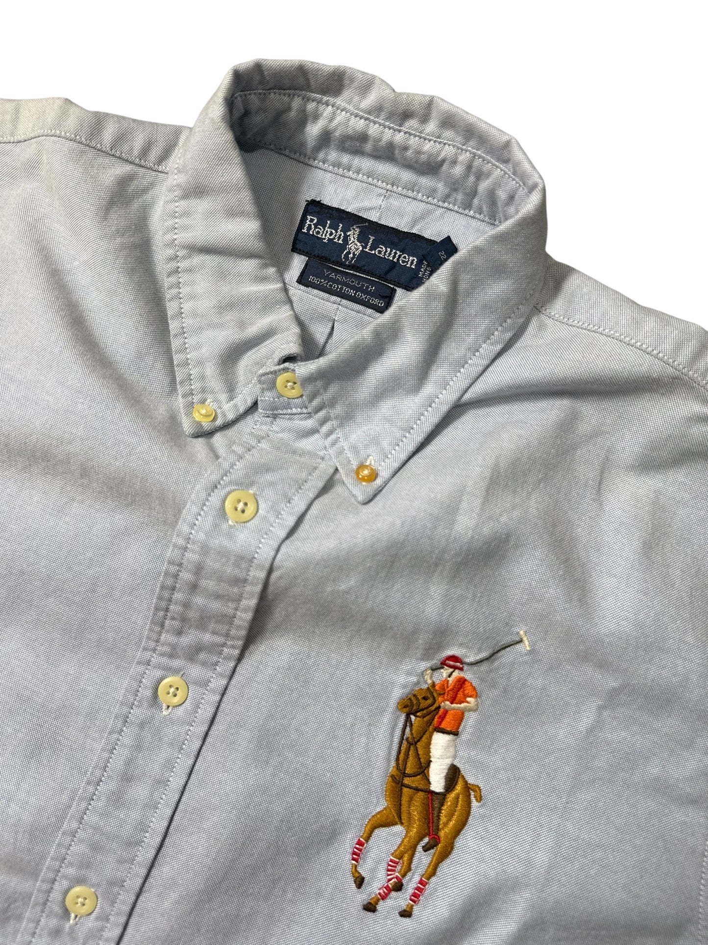 Ralph Lauren Big Pony Oxford Shirt Light Blue Short Sleeve